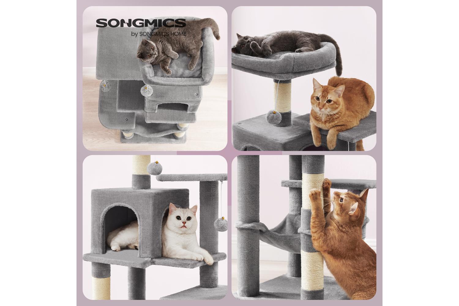 Feandrea Cat Tree | Cat Play Tower | Plush & Sisal | 112 Cm-4