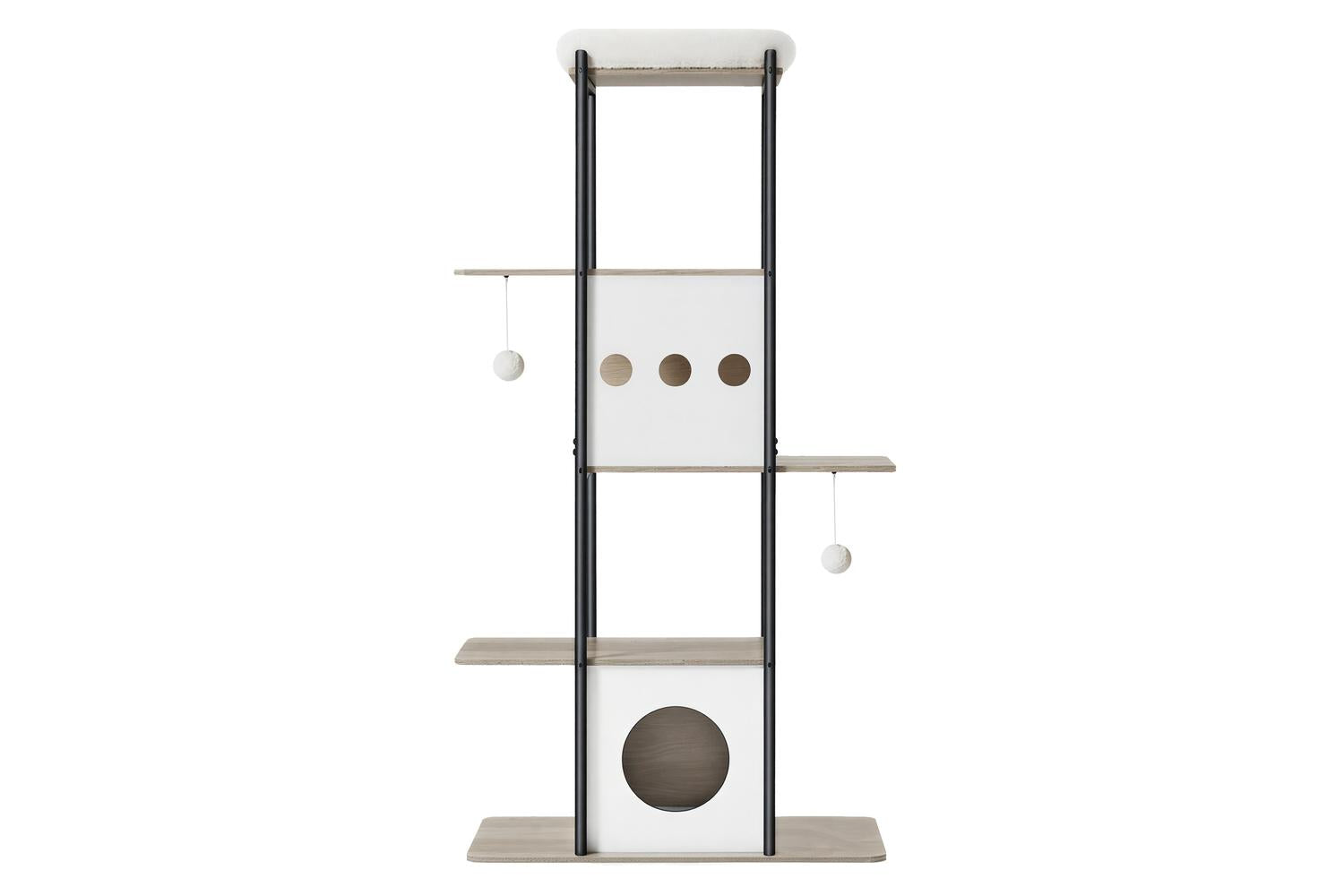 Feandrea Cat Tree | Cat Tree | Particleboard, Steel, Plush, Sisal | 80 X 40 X 153 Cm
