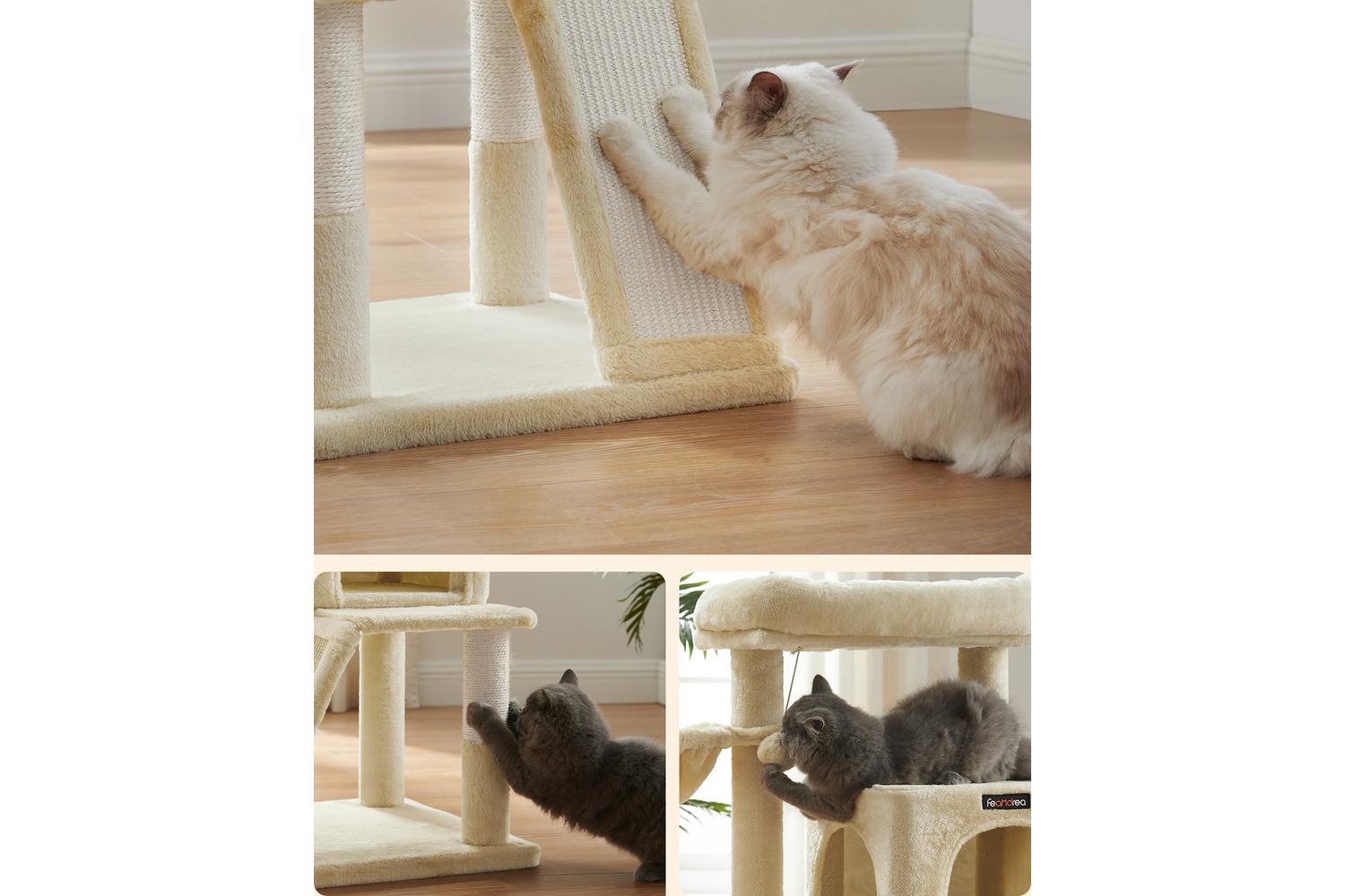 Feandrea Cat Tree | Cat Tree | Particleboard Plush Sisal | 94.8 Cm-7
