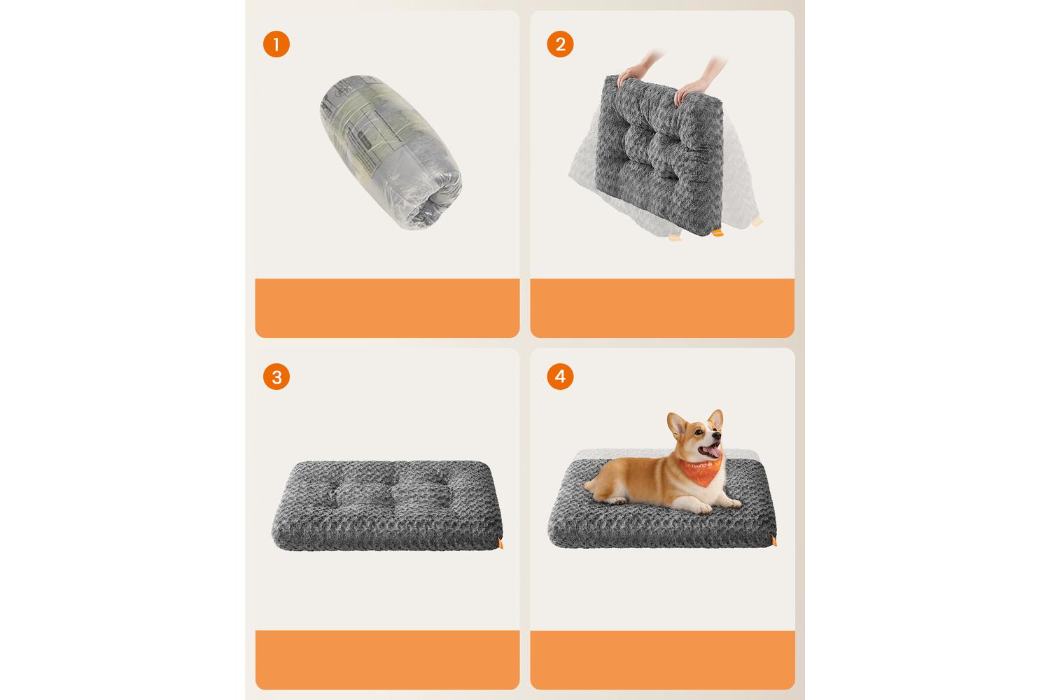 Feandrea Dog Bed | Dog Bed | Pv Plush | 95 X 60 Cm-8