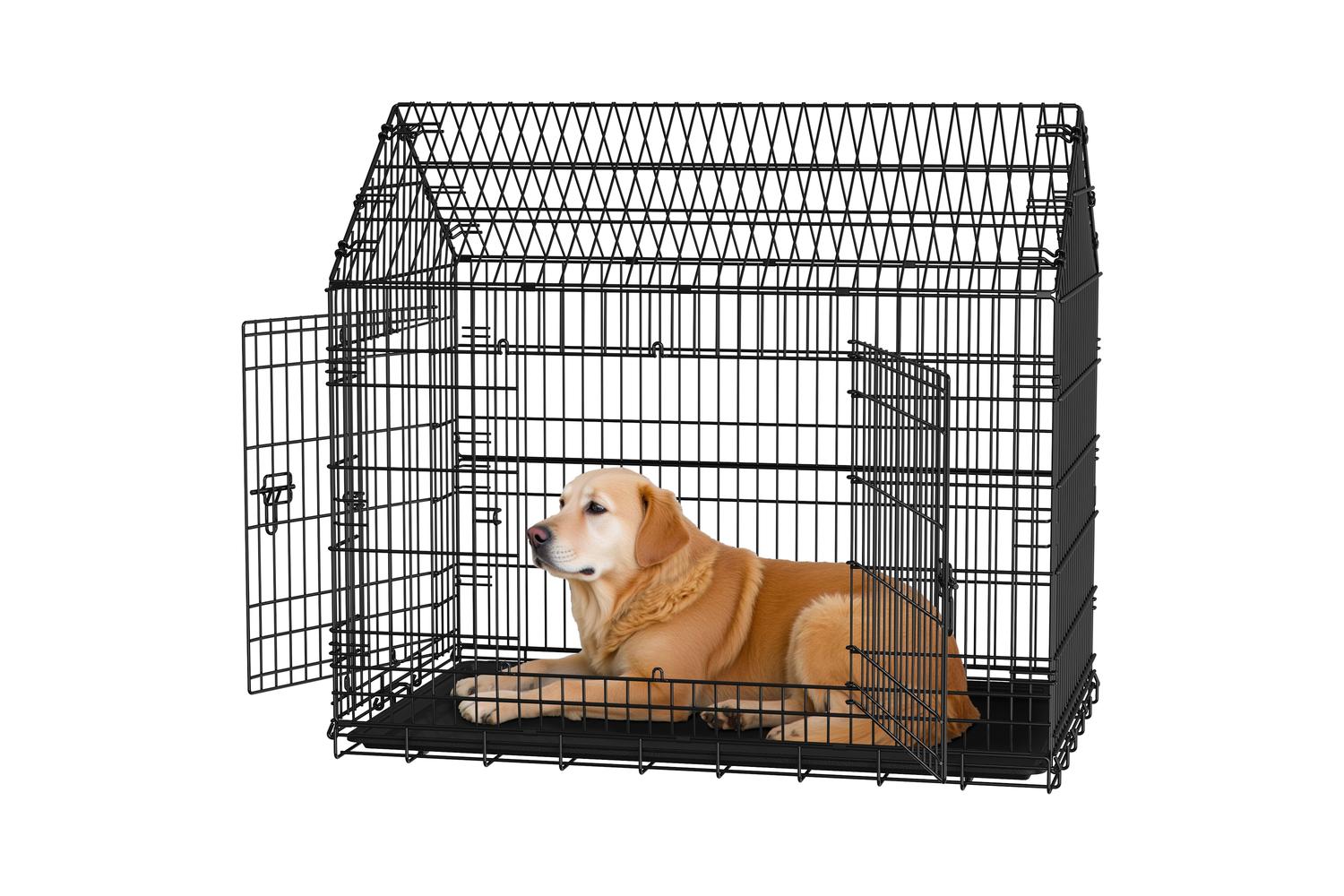 Feandrea Dog Cage | Dog Crate | Steel | Large-2