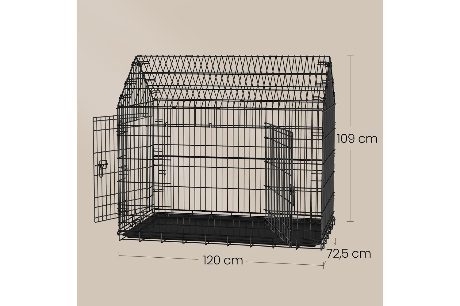 Feandrea Dog Cage | Dog Crate | Steel | Large-3