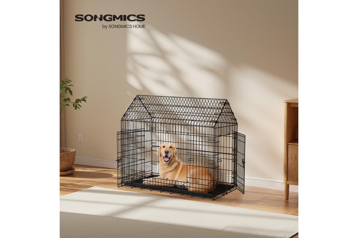 Feandrea Dog Cage | Dog Crate | Steel | Large-4
