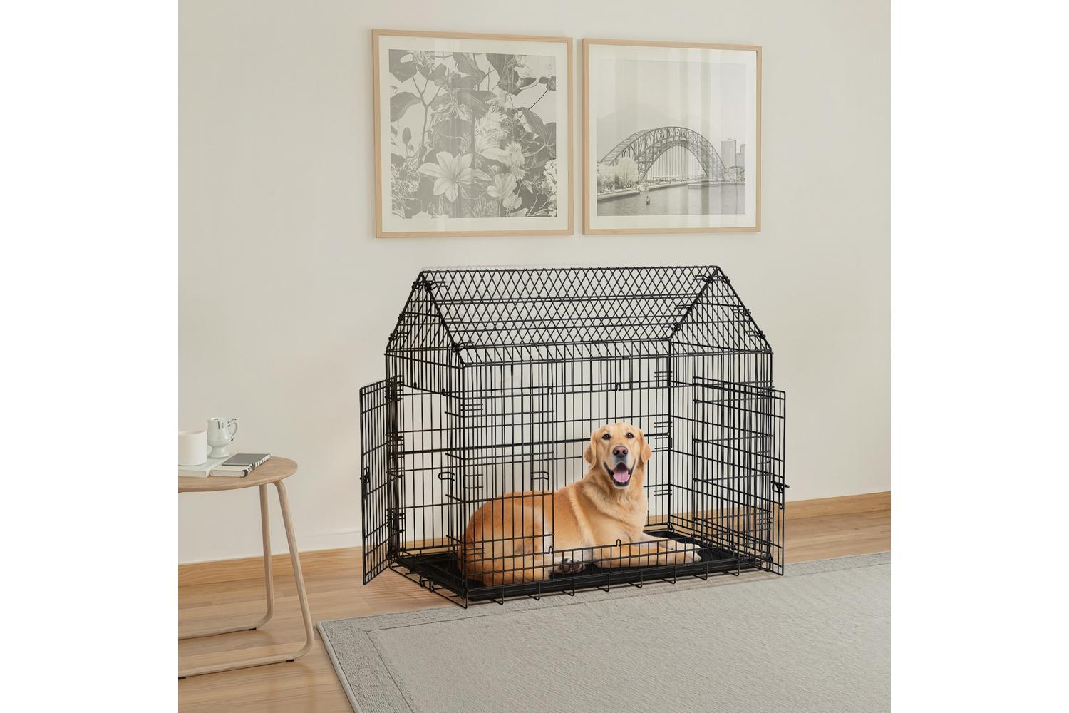 Feandrea Dog Cage | Dog Crate | Steel | Large-5