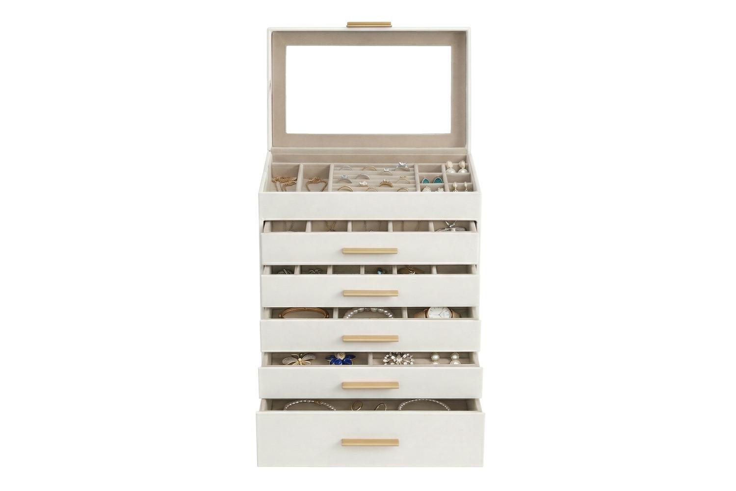 Songmics Jewelry Box | Jewelry Organizer | Pu & Mdf | 16.3 X 25.1 X 29 Cm-2