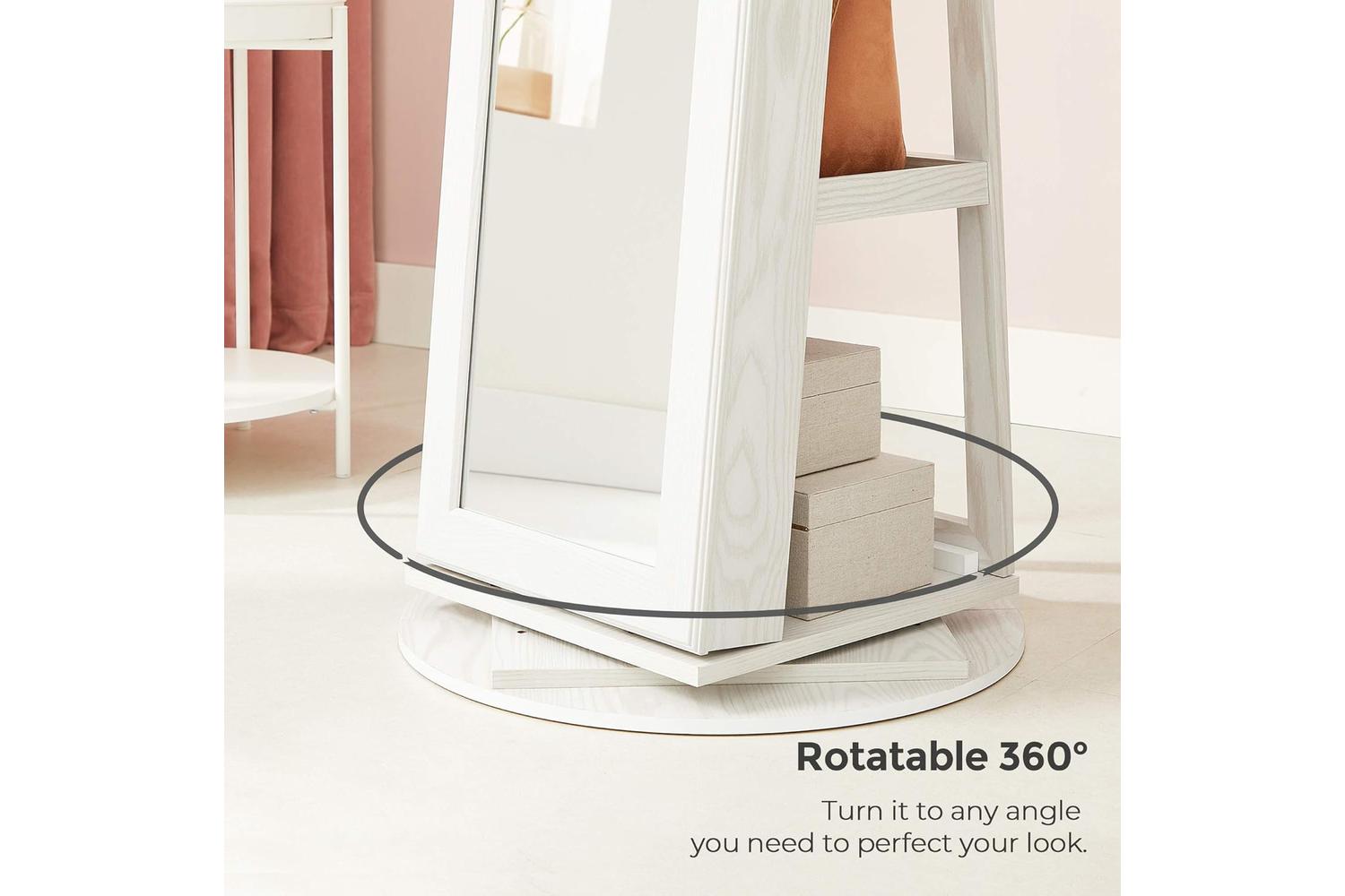Songmics Jewelry Armoire | Jewelry Cabinet | Mdf | Full-length Mirror-4