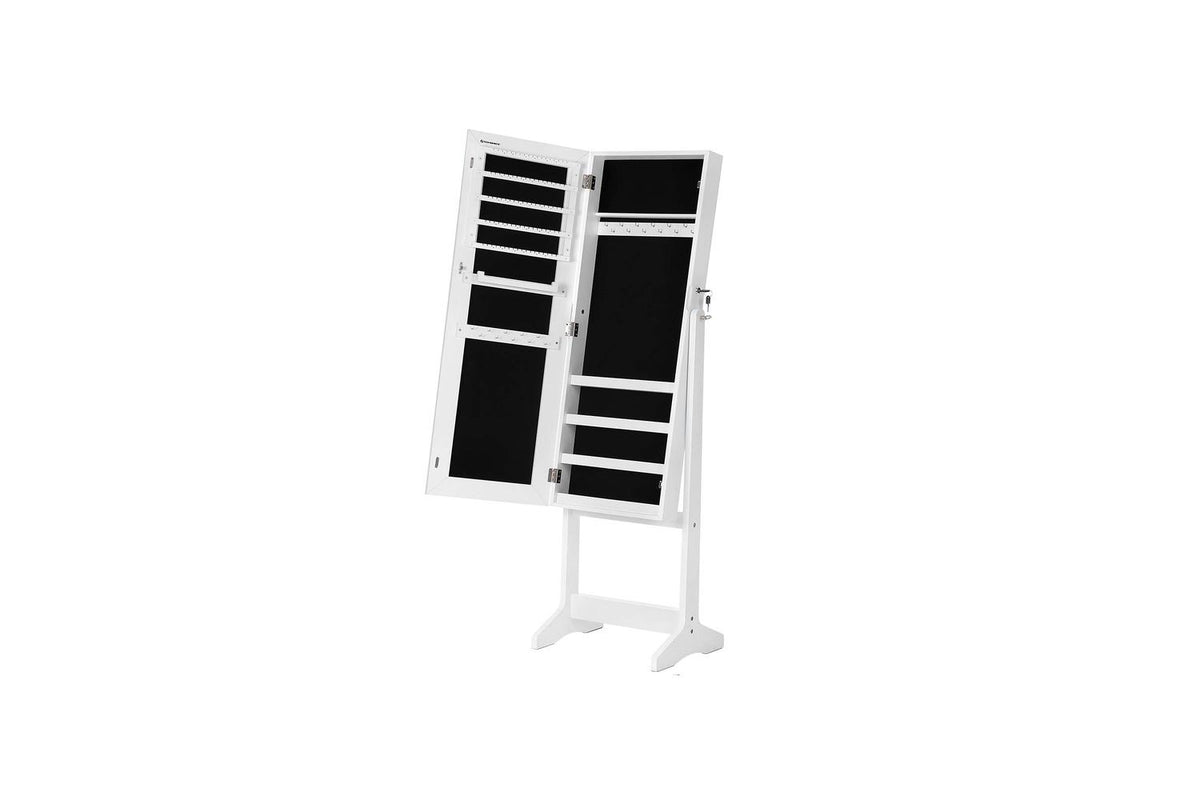 Songmics Jewelry Armoire | Jewelry Cabinet With Mirror | Mdf And Glass | 59.6 Inch