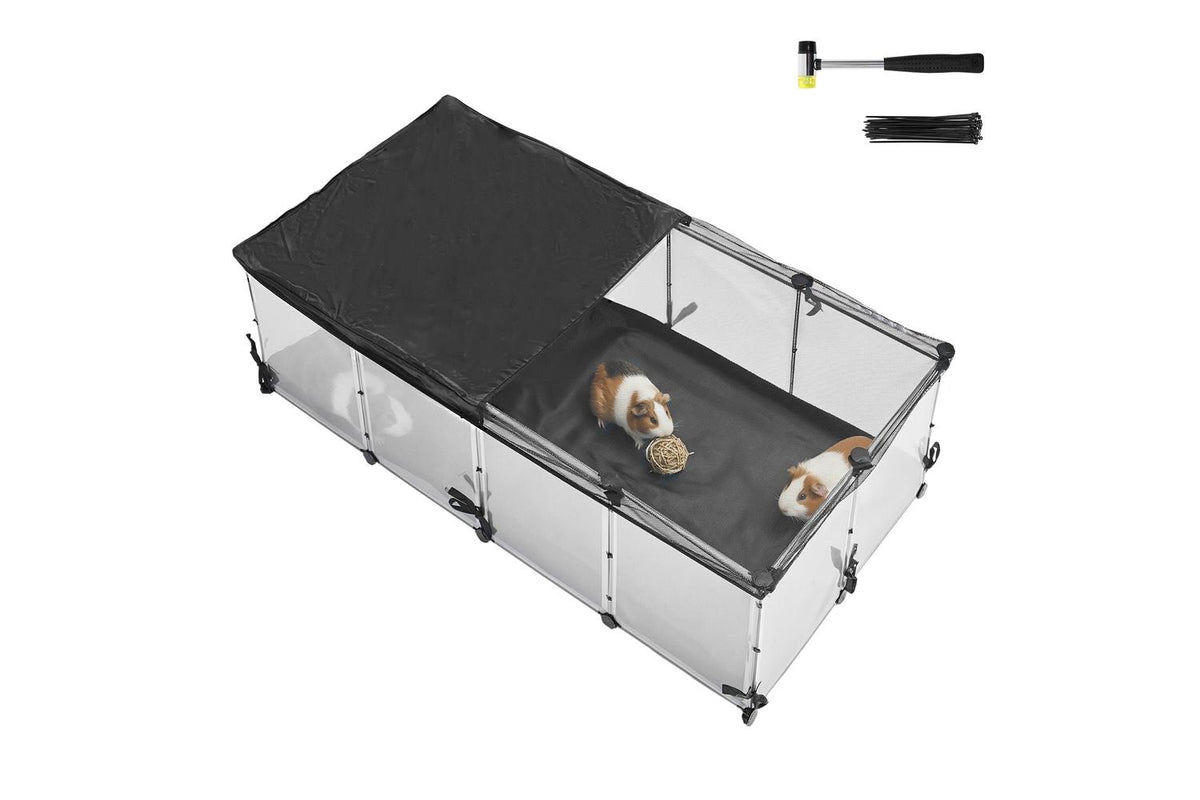 Songmics Pet Cage | Pet Playpen | Plastic, Steel, Oxford Fabric | 144 X 74 X 47 Cm-2