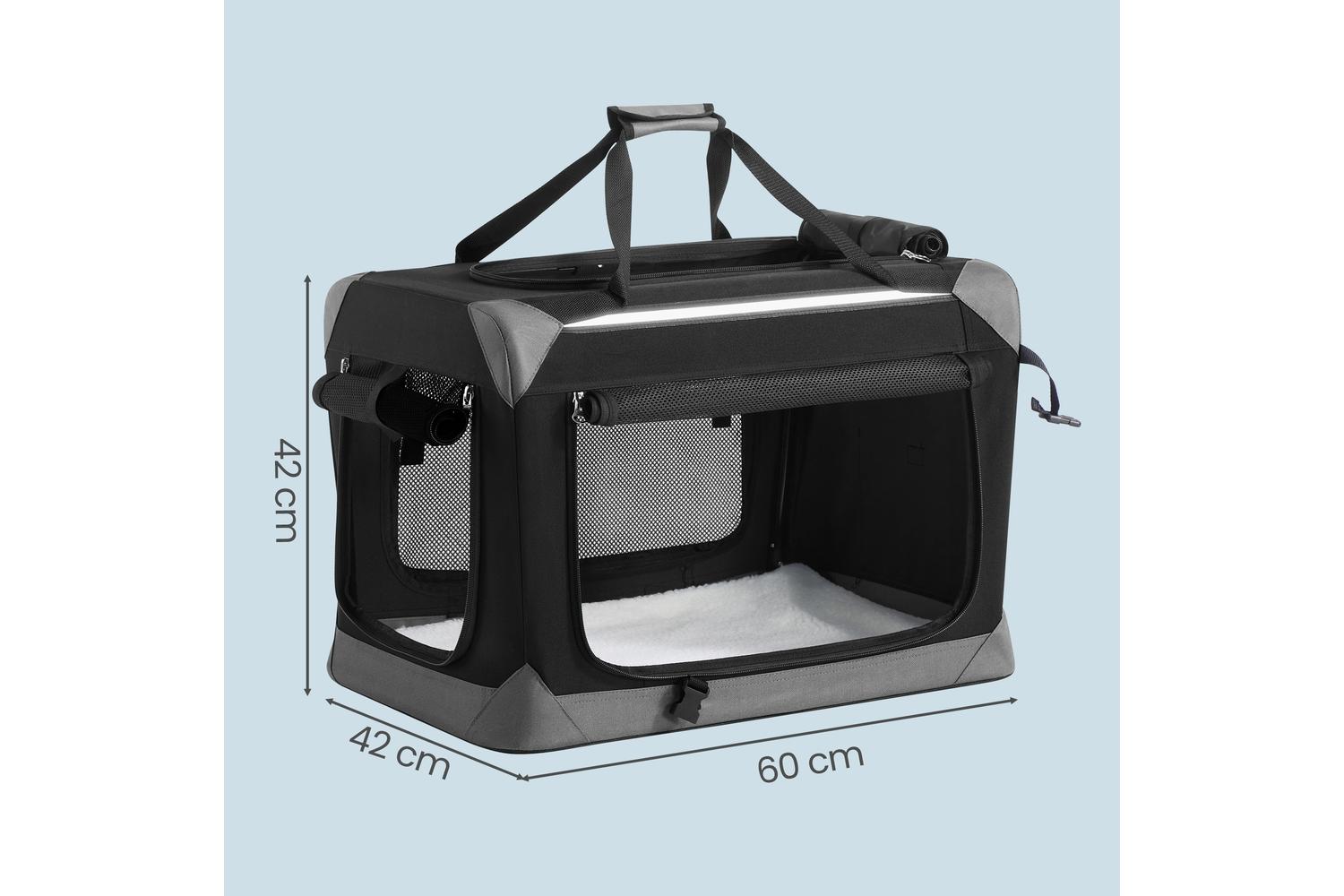 Feandrea Pet Carrier | Pet Carrier | Oxford Fabric | 60 X 42 X 42 Cm-3