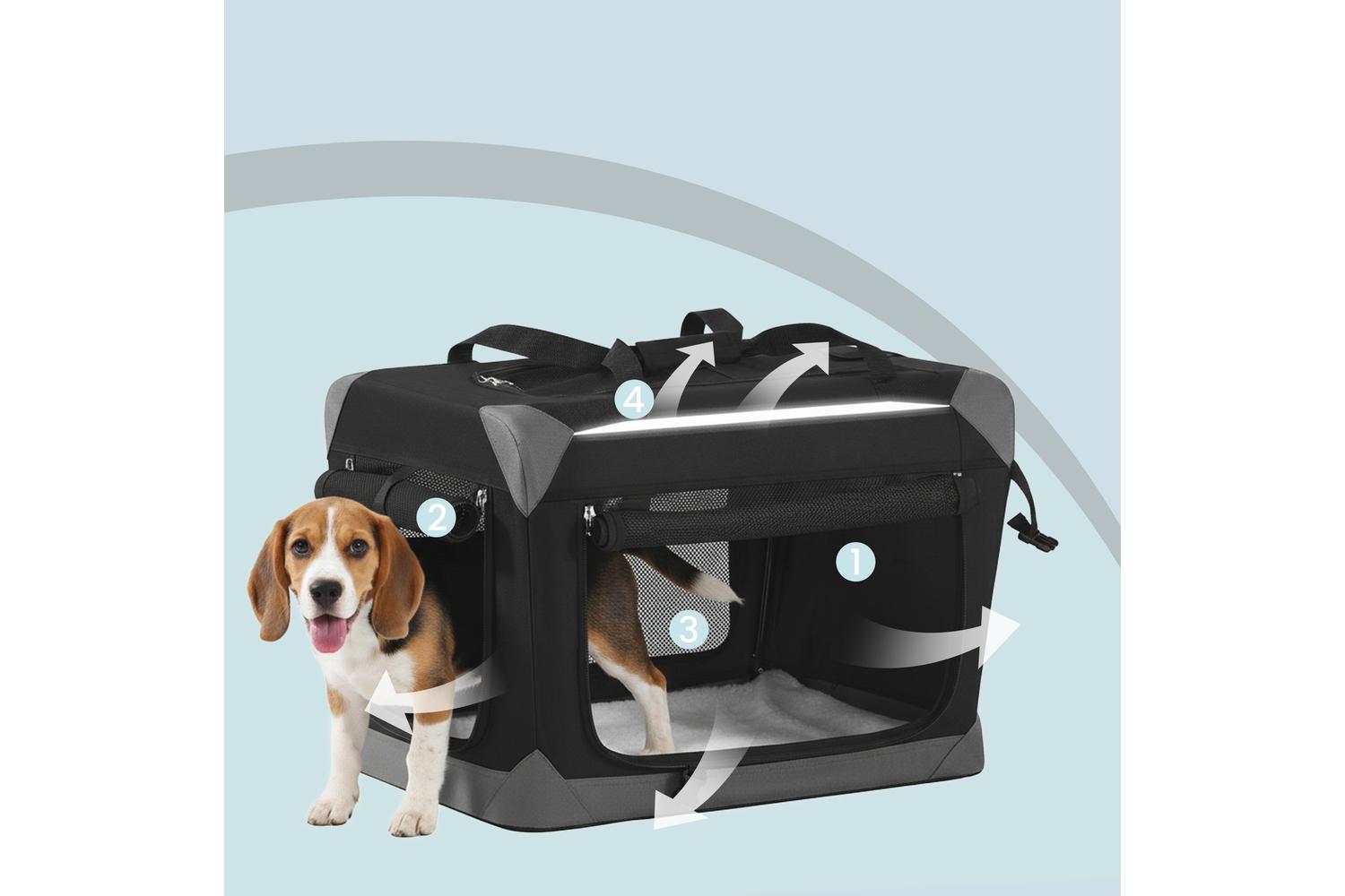 Feandrea Pet Carrier | Pet Carrier | Oxford Fabric | 60 X 42 X 42 Cm-6