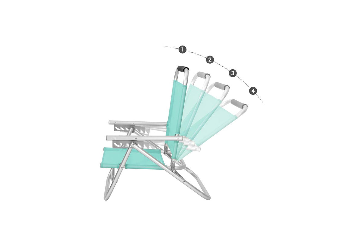 Songmics Beach Chair | Camping Chair | Aluminium Frame | 57 X 59 X 71 Cm-2
