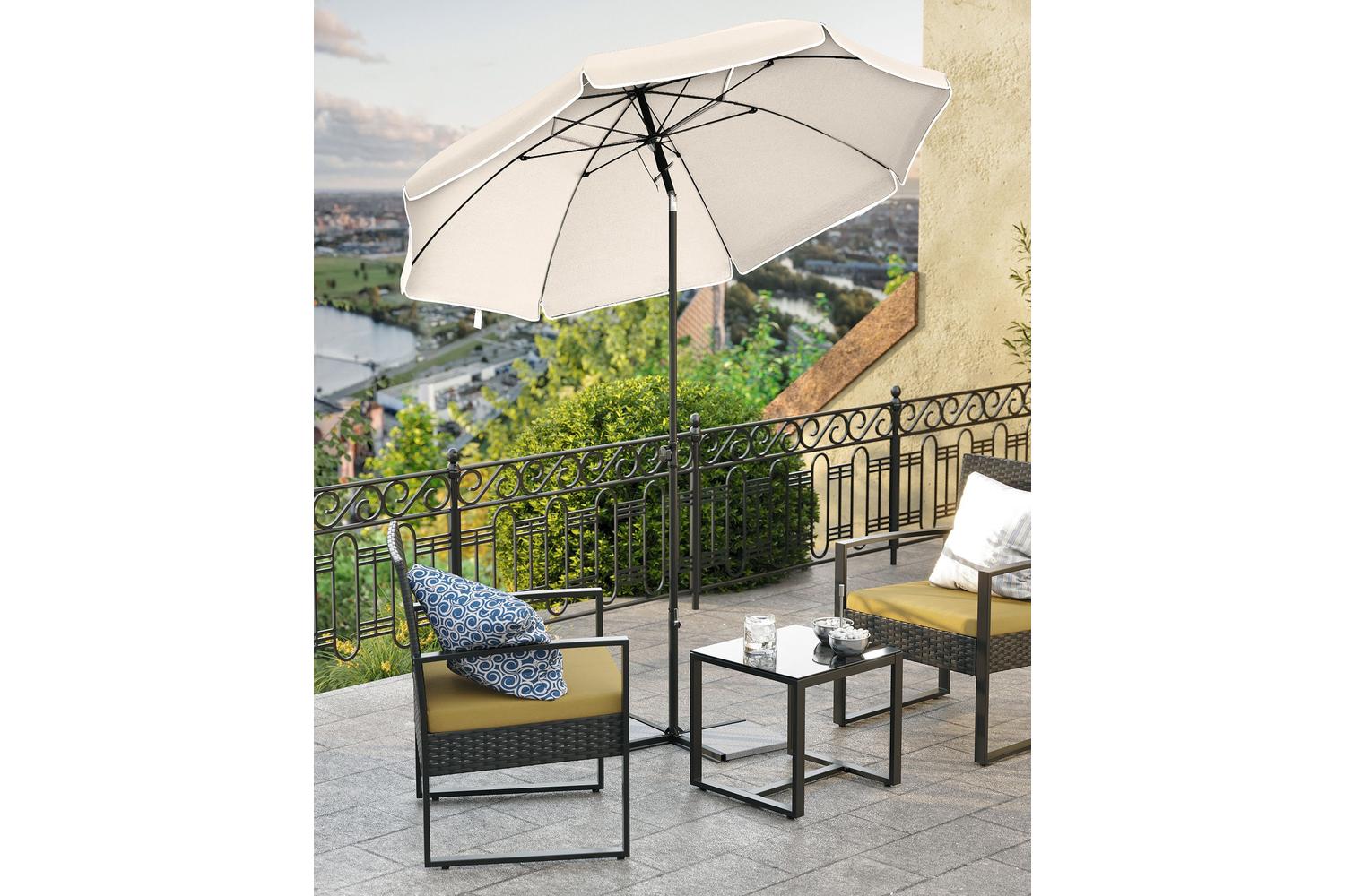 Songmics Beach Umbrella | Beach Parasol | Pa-coated Canopy | Upf 50+-5