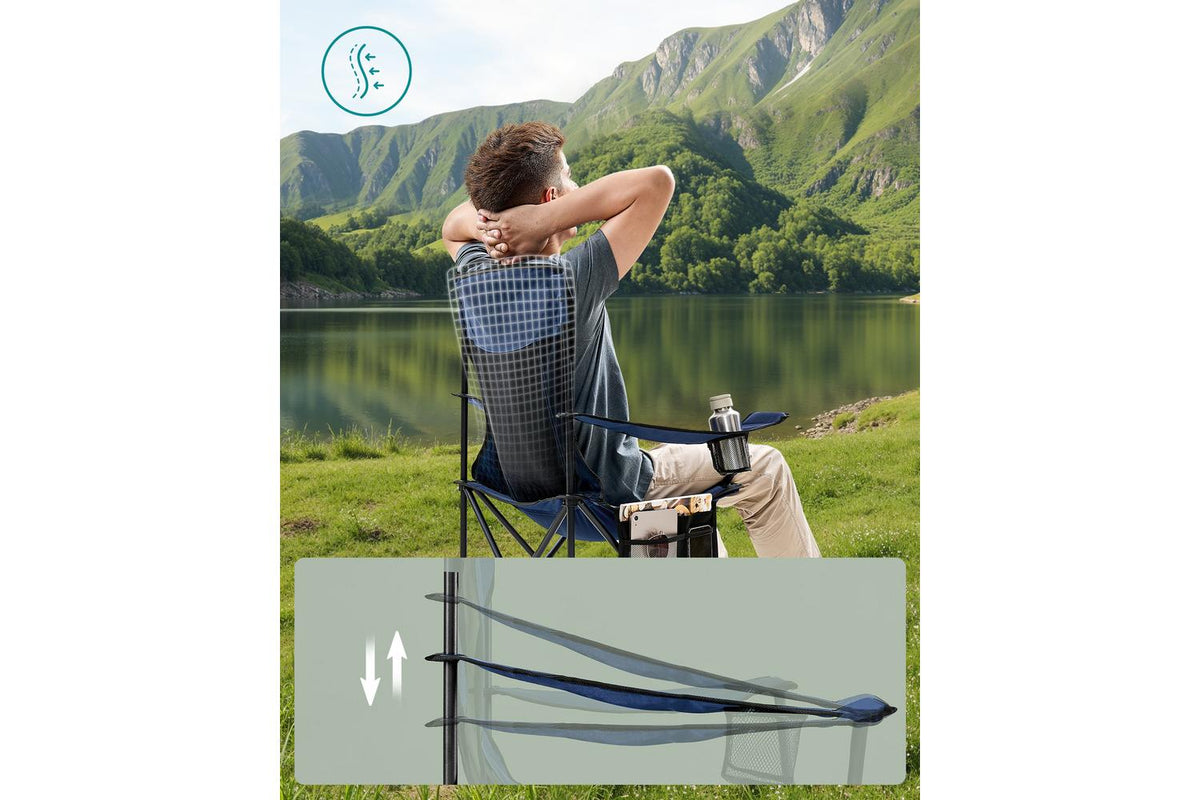 Songmics Camping Chair | Camping Chair | Oxford Fabric | 51.5 X 86.5 X 97 Cm-4