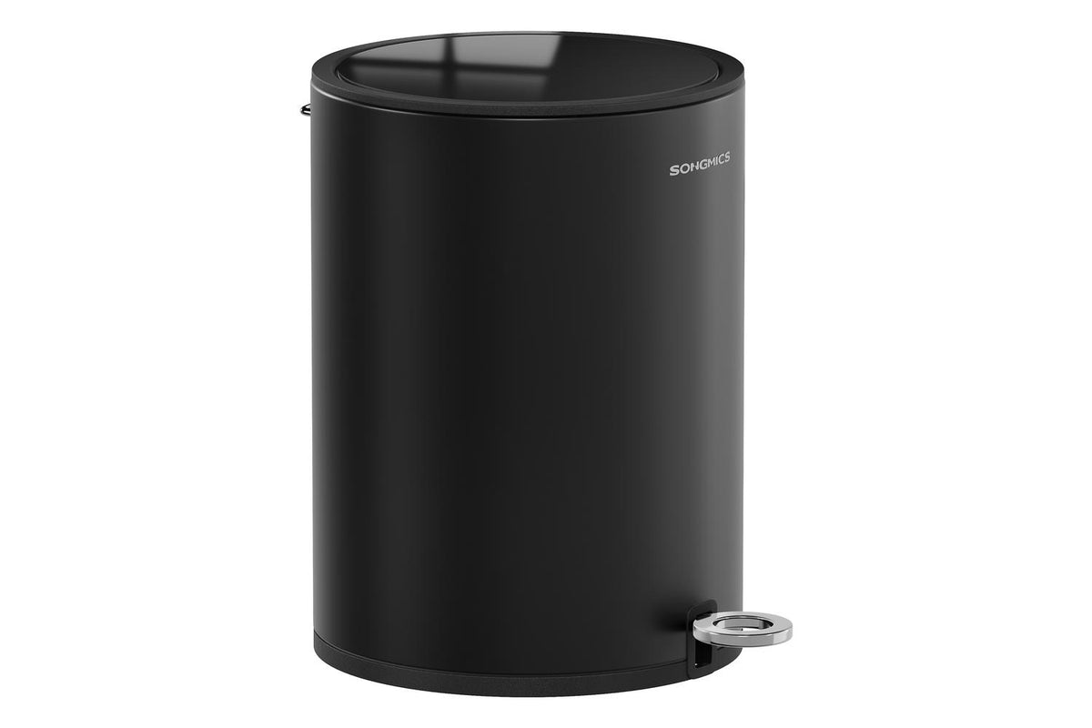 Songmics Trash Can | Rubbish Bin | Steel | 6 Litre