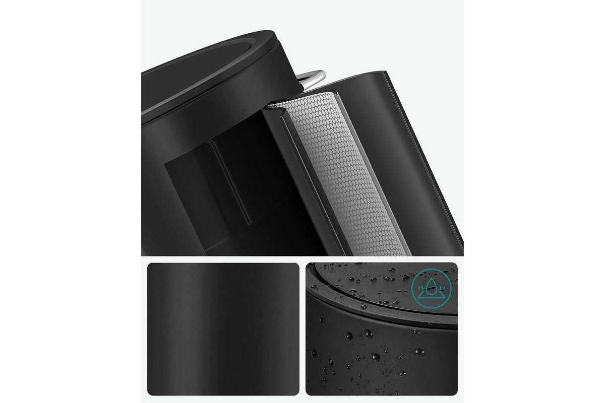 Songmics Trash Can | Rubbish Bin | Steel | 6 Litre-4