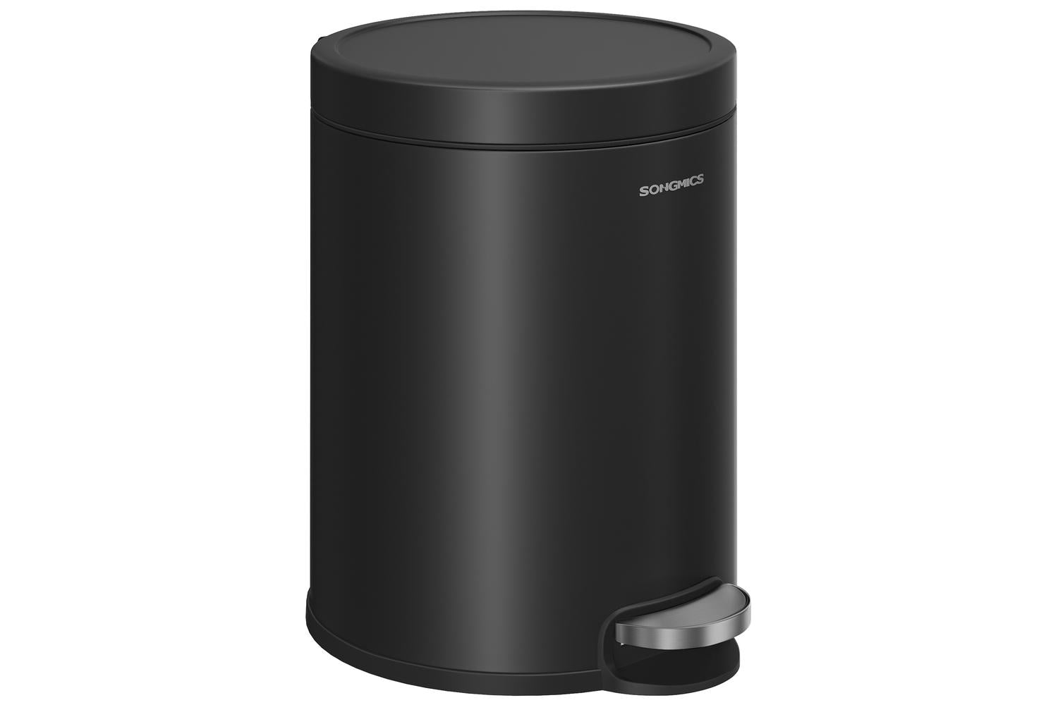 Songmics Trash Can | Rubbish Bin | Steel | 6 Litre