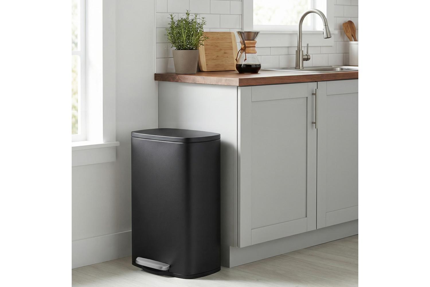 Songmics Trash Can | Rubbish Bin | Steel | 50l-4