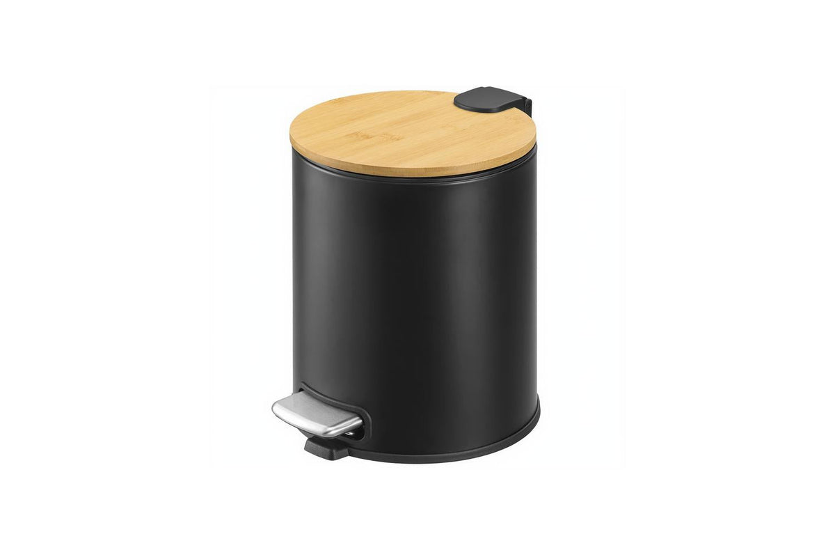 Songmics Trash Can | Rubbish Bin | Bamboo Lid | 6 Litre