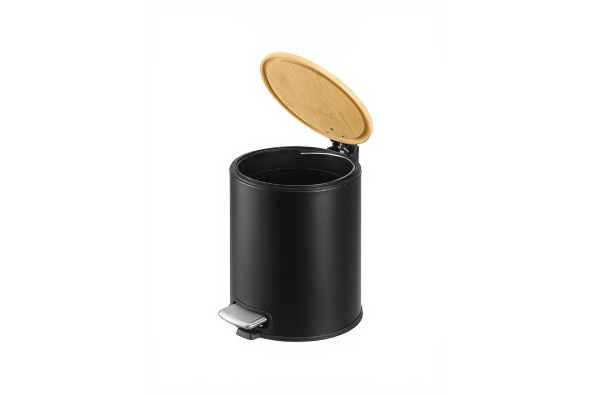 Songmics Trash Can | Rubbish Bin | Bamboo Lid | 6 Litre-2