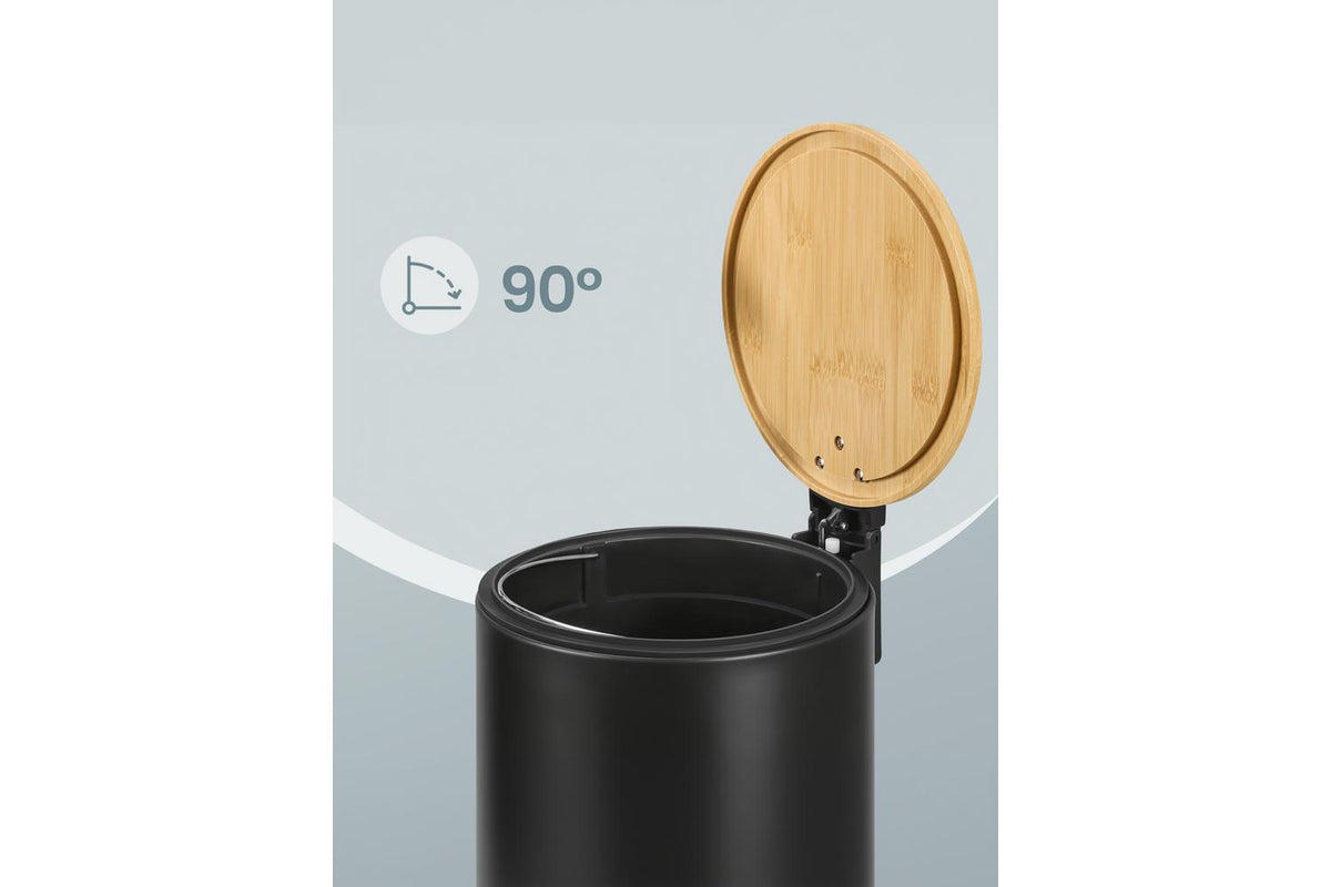 Songmics Trash Can | Rubbish Bin | Bamboo Lid | 6 Litre-7
