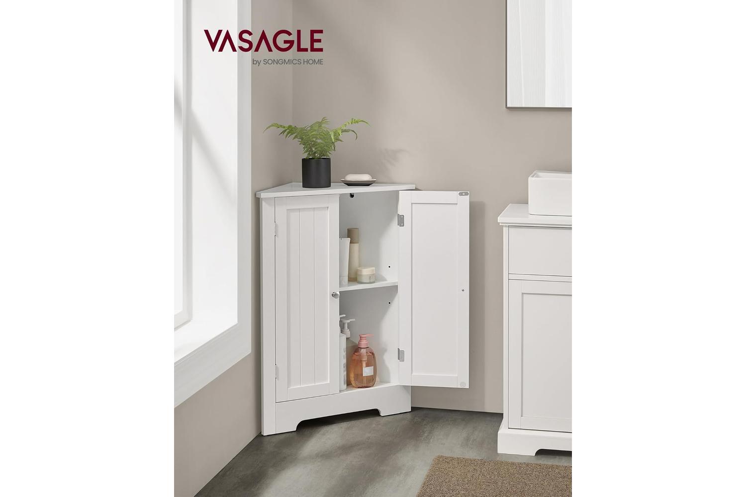 Vasagle Storage Cabinet | Bathroom Storage Cabinet | Cloud White-2