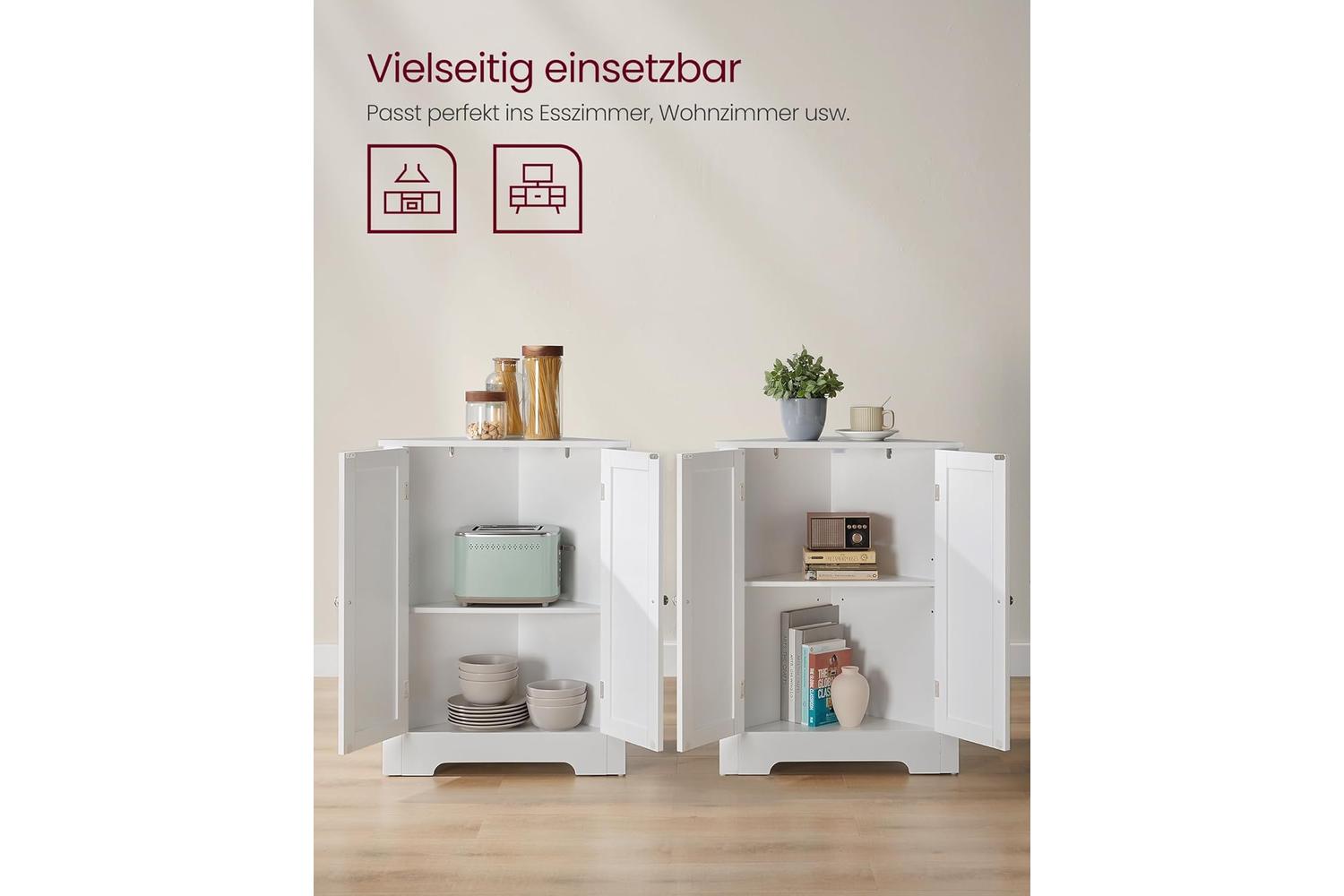 Vasagle Storage Cabinet | Bathroom Storage Cabinet | Cloud White-5