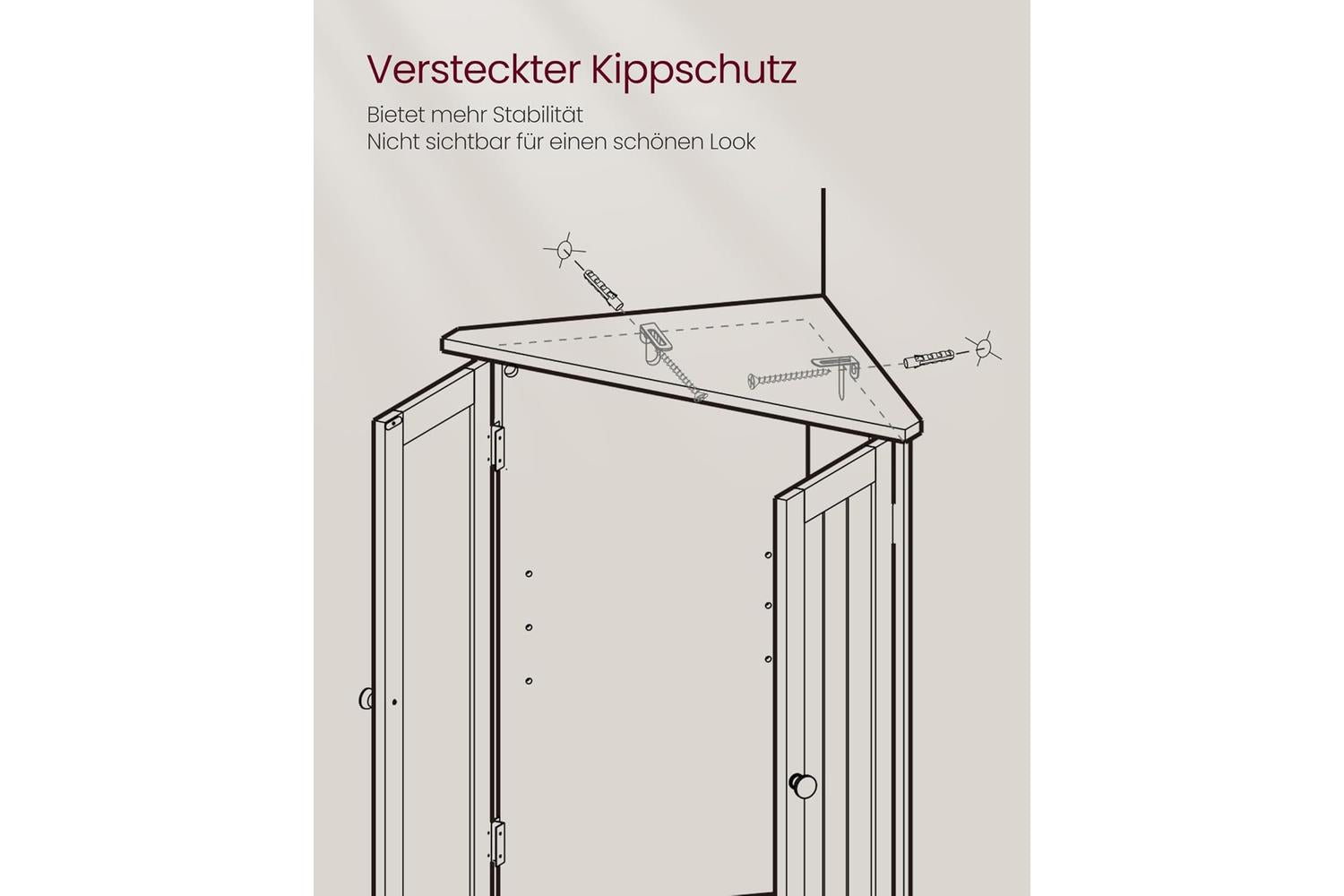 Vasagle Storage Cabinet | Bathroom Storage Cabinet | Cloud White-6
