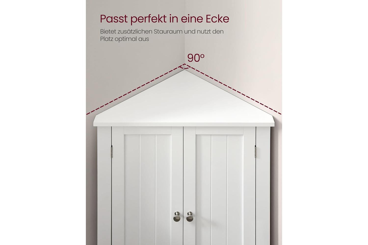 Vasagle Storage Cabinet | Bathroom Storage Cabinet | Cloud White-7