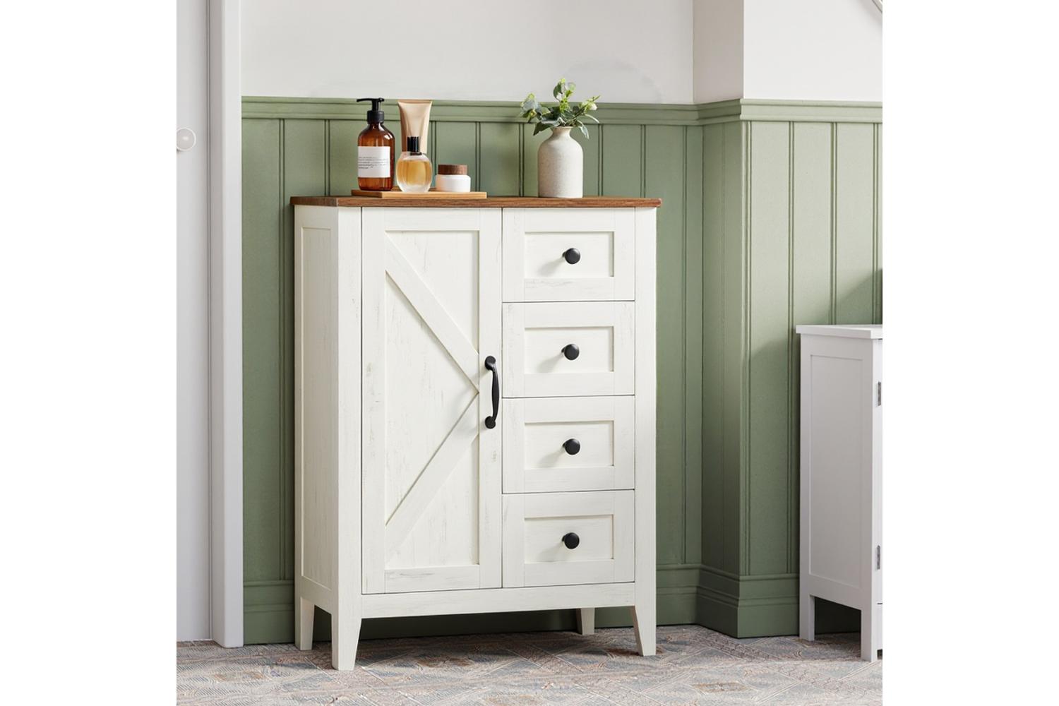 Vasagle Storage Cabinet | Bathroom Storage | Mdf & Particleboard | Freestanding-5
