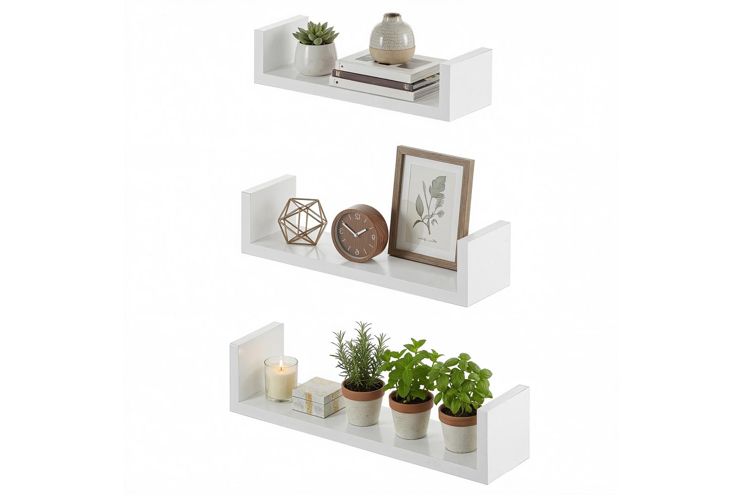 Songmics Floating Shelf | Wall Shelf Set | Particleboard | 3 Sizes-2
