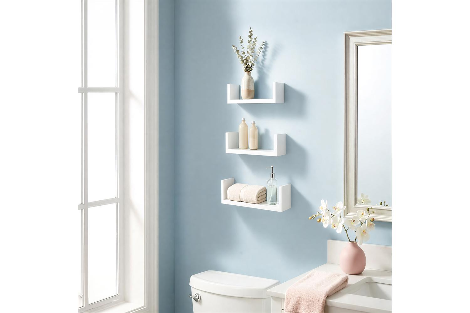 Songmics Floating Shelf | Wall Shelf Set | Particleboard | 3 Sizes-5