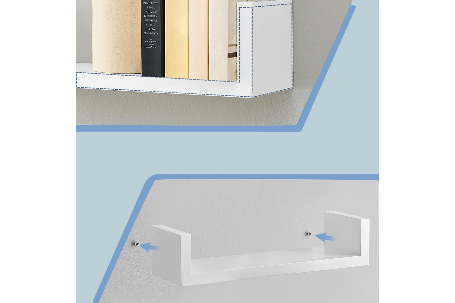Songmics Floating Shelf | Wall Shelf Set | Particleboard | 3 Sizes-6