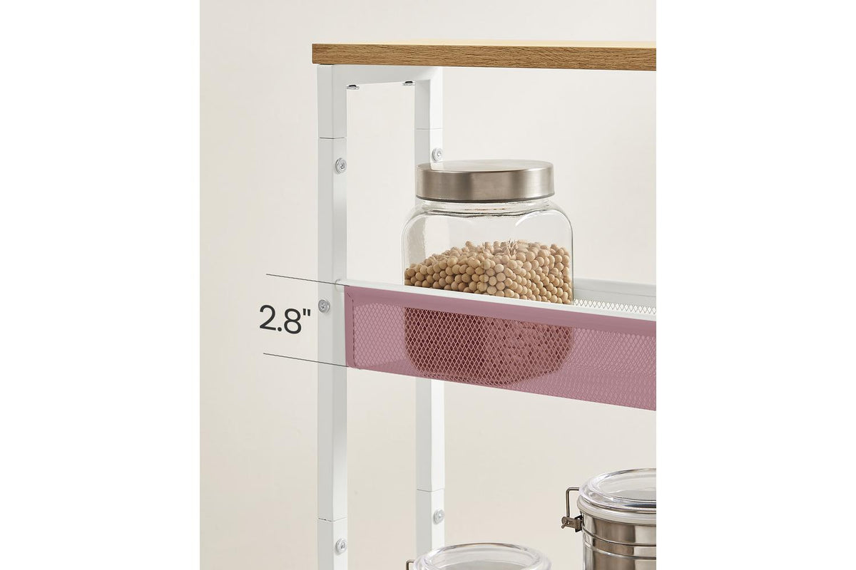 Vasagle Rolling Cart | Trolley | Particleboard And Steel | 13 X 45.4 X 77 Cm-5