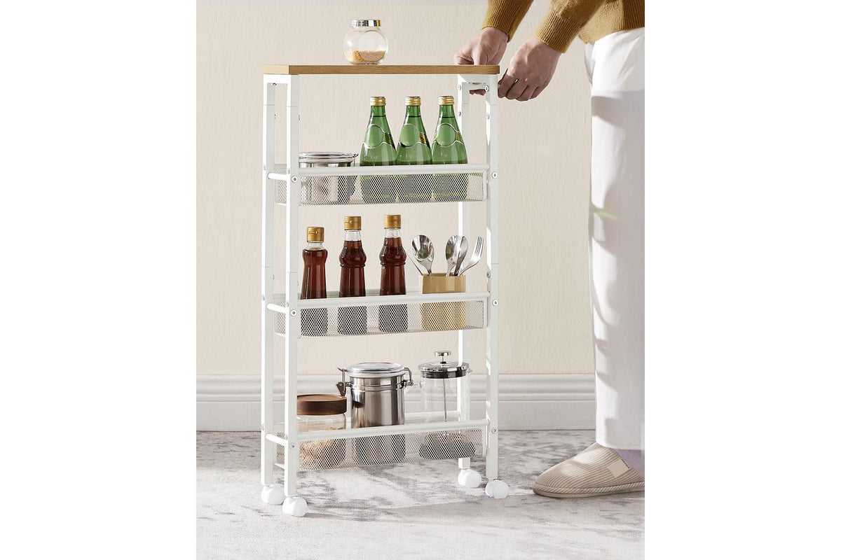Vasagle Rolling Cart | Trolley | Particleboard And Steel | 13 X 45.4 X 77 Cm-7