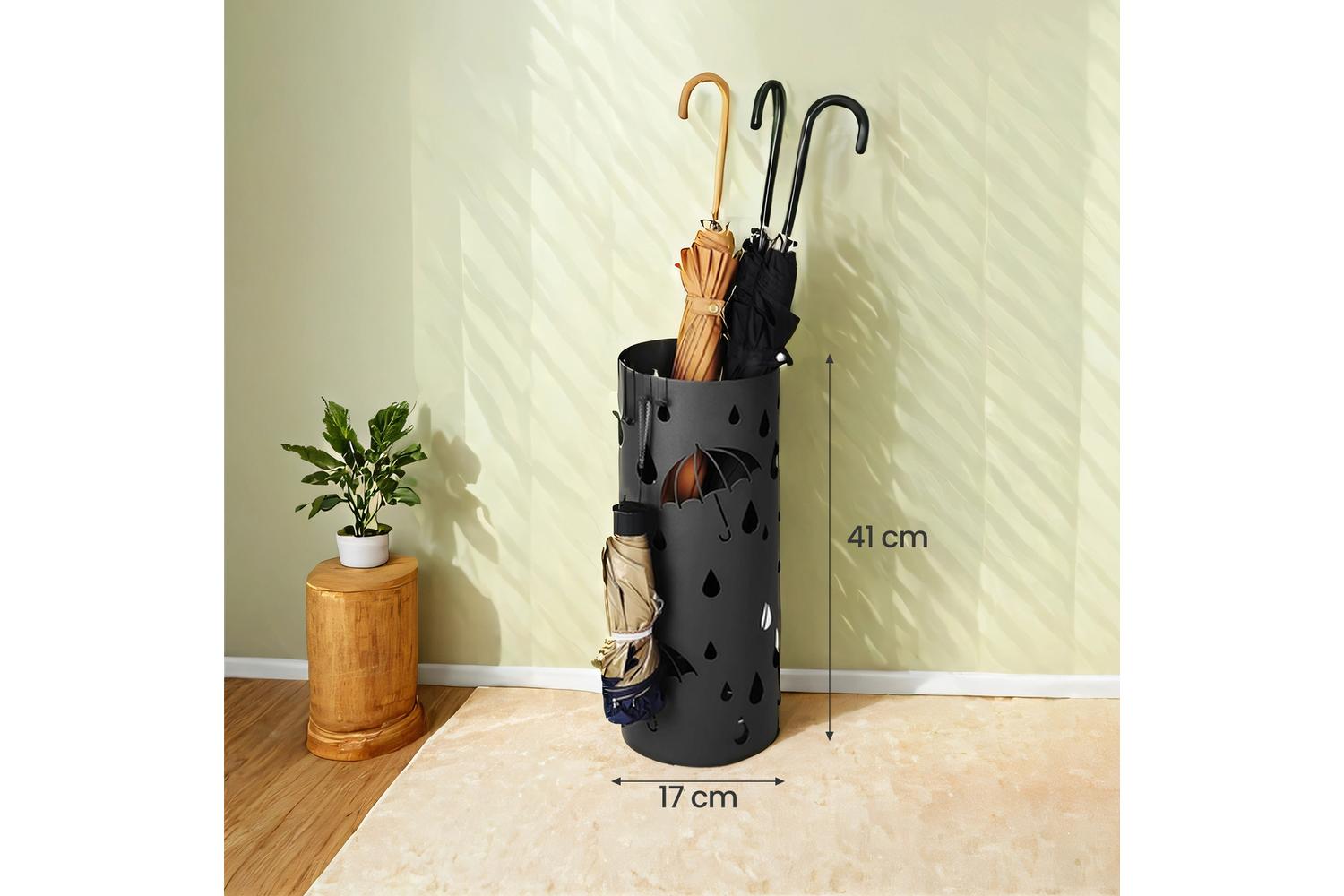Songmics Umbrella Holder | Umbrella Stand | Metal | 17 X 41 Cm-2