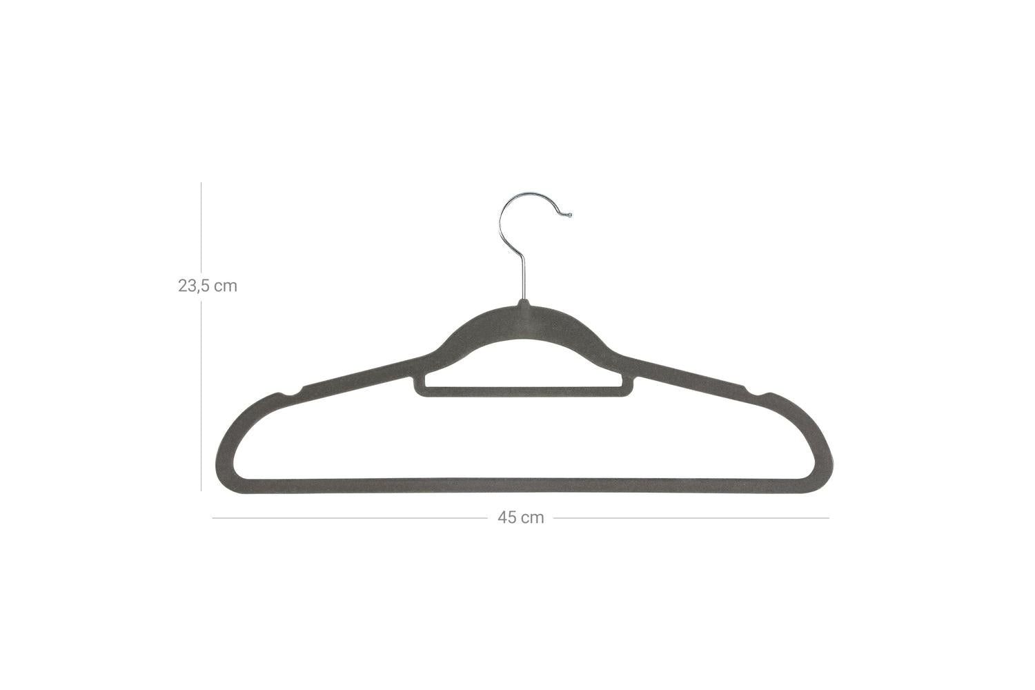 Songmics Velvet Hanger | Clothes Hanger | Velvet | 45cm-7