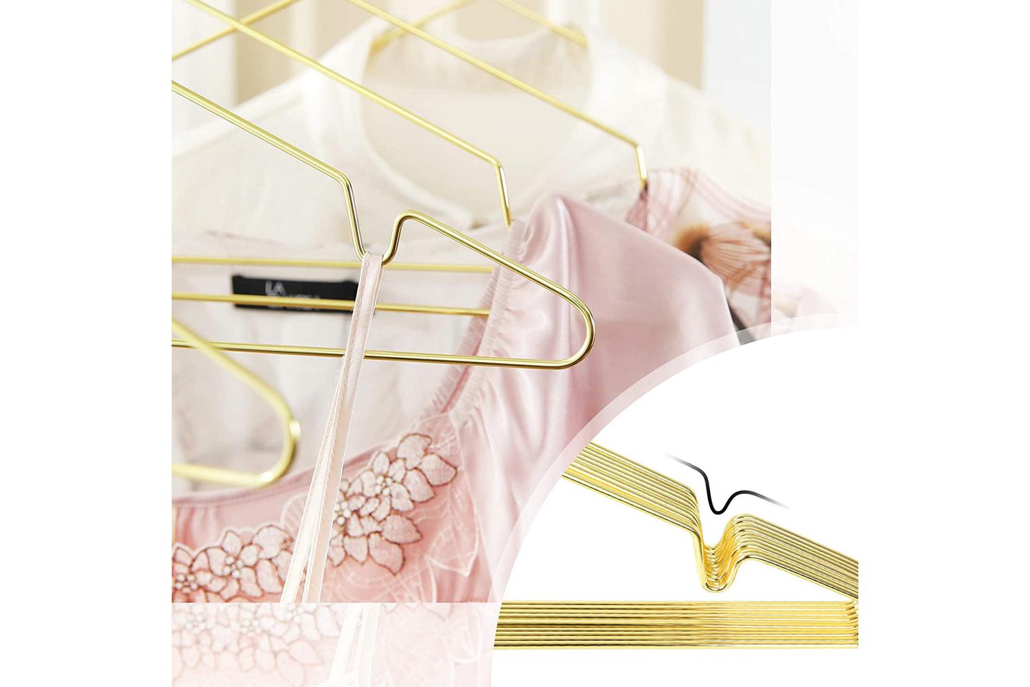Songmics Metal Hanger | Clothes Hanger | Chrome-plated Metal | 42cm-4