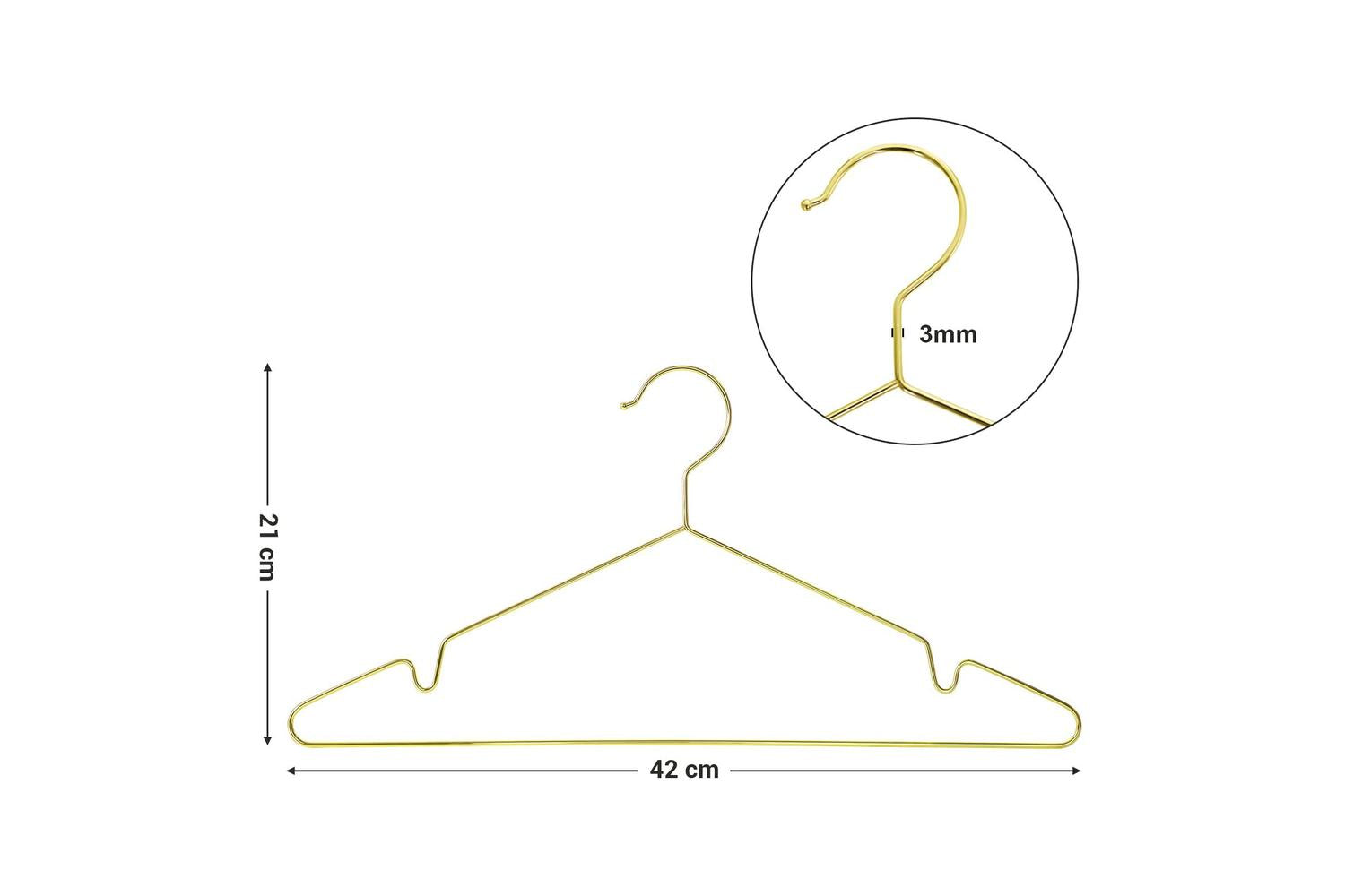 Songmics Metal Hanger | Clothes Hanger | Chrome-plated Metal | 42cm-7