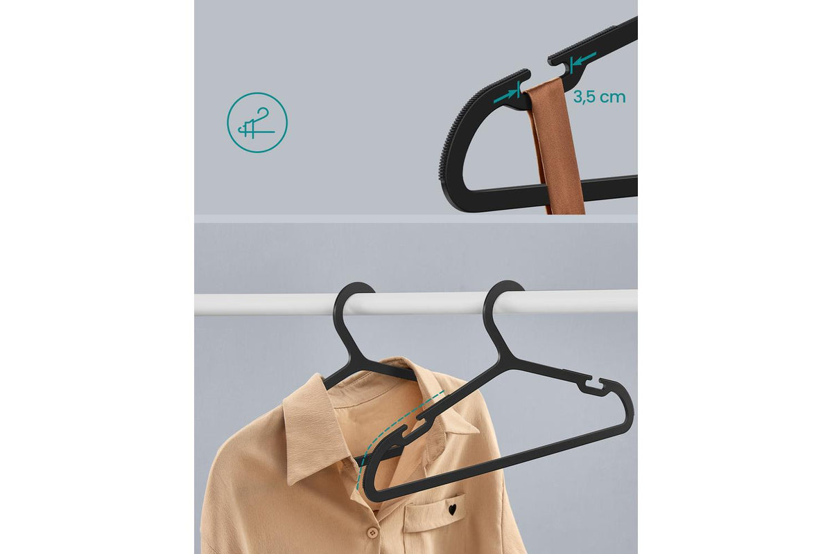 Songmics Plastic Clothes Hangers | Clothes Hangers | Plastic | Slim Design-3