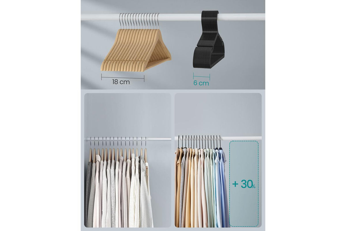 Songmics Plastic Clothes Hangers | Clothes Hangers | Plastic | Slim Design-4