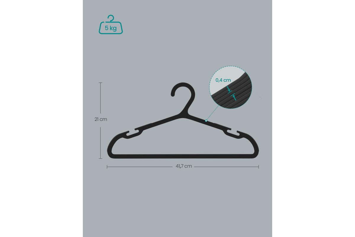 Songmics Plastic Clothes Hangers | Clothes Hangers | Plastic | Slim Design-5