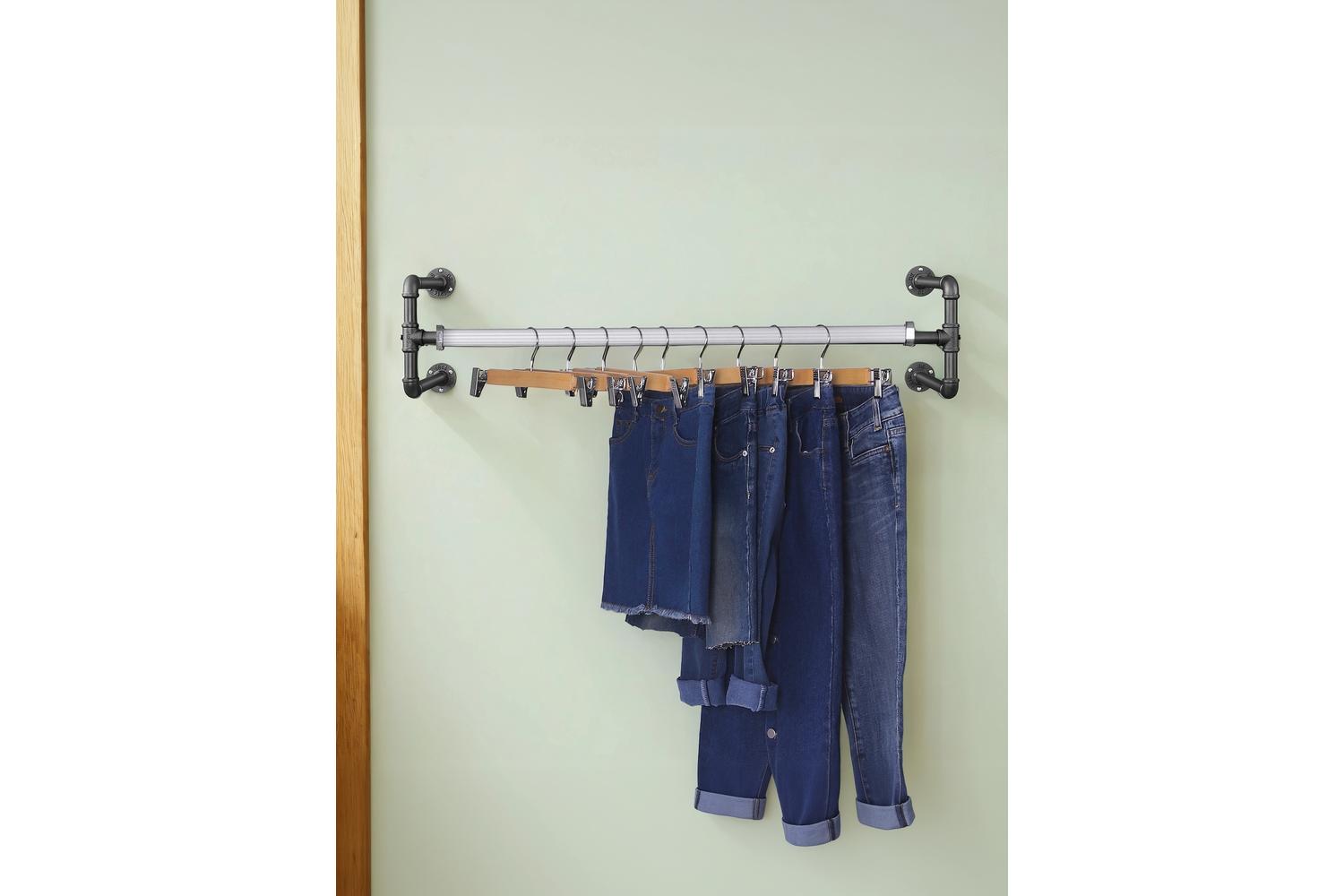 Songmics Wooden Hanger | Clothes Hanger | Natural Wood | Standard Size
