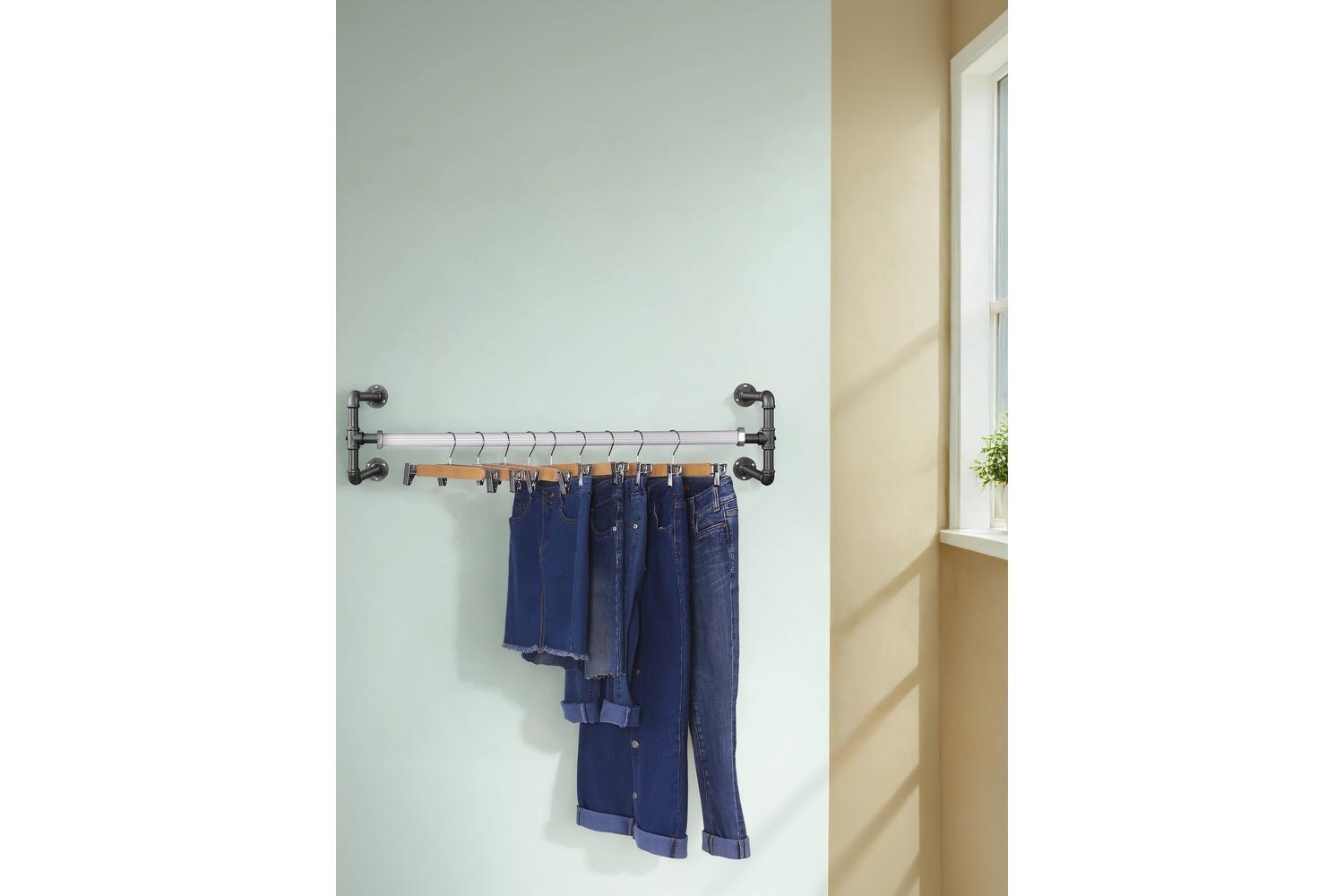 Songmics Wooden Hanger | Clothes Hanger | Natural Wood | Standard Size-2