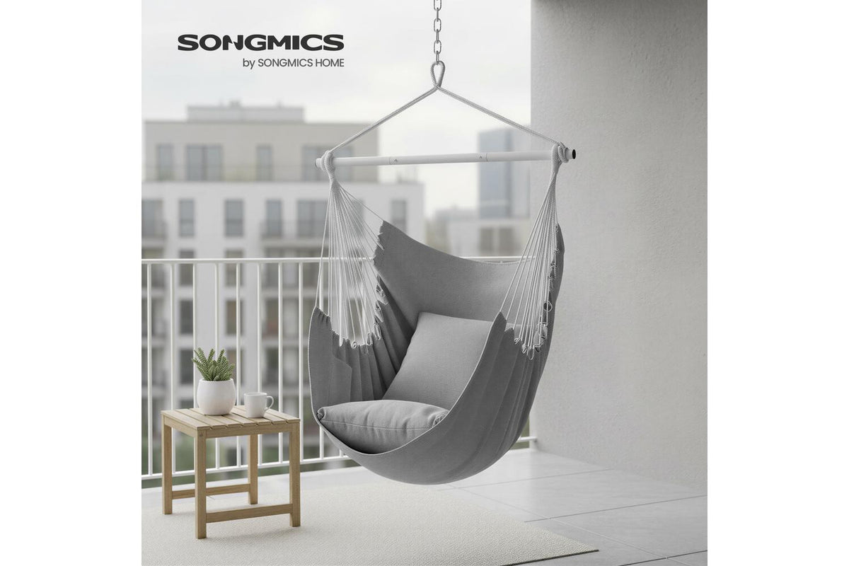 Songmics Hammock Chair | Hanging Chair | Polyester Cotton Blend | Standard Size-4