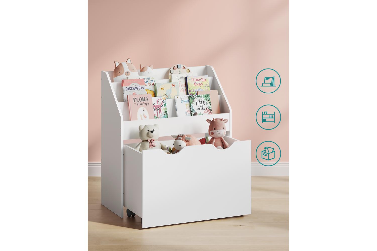 Songmics Toy Storage Shelf | Kids Storage Organiser | Mdf & Particleboard | 29.5 X 62.5 X 70 Cm-4