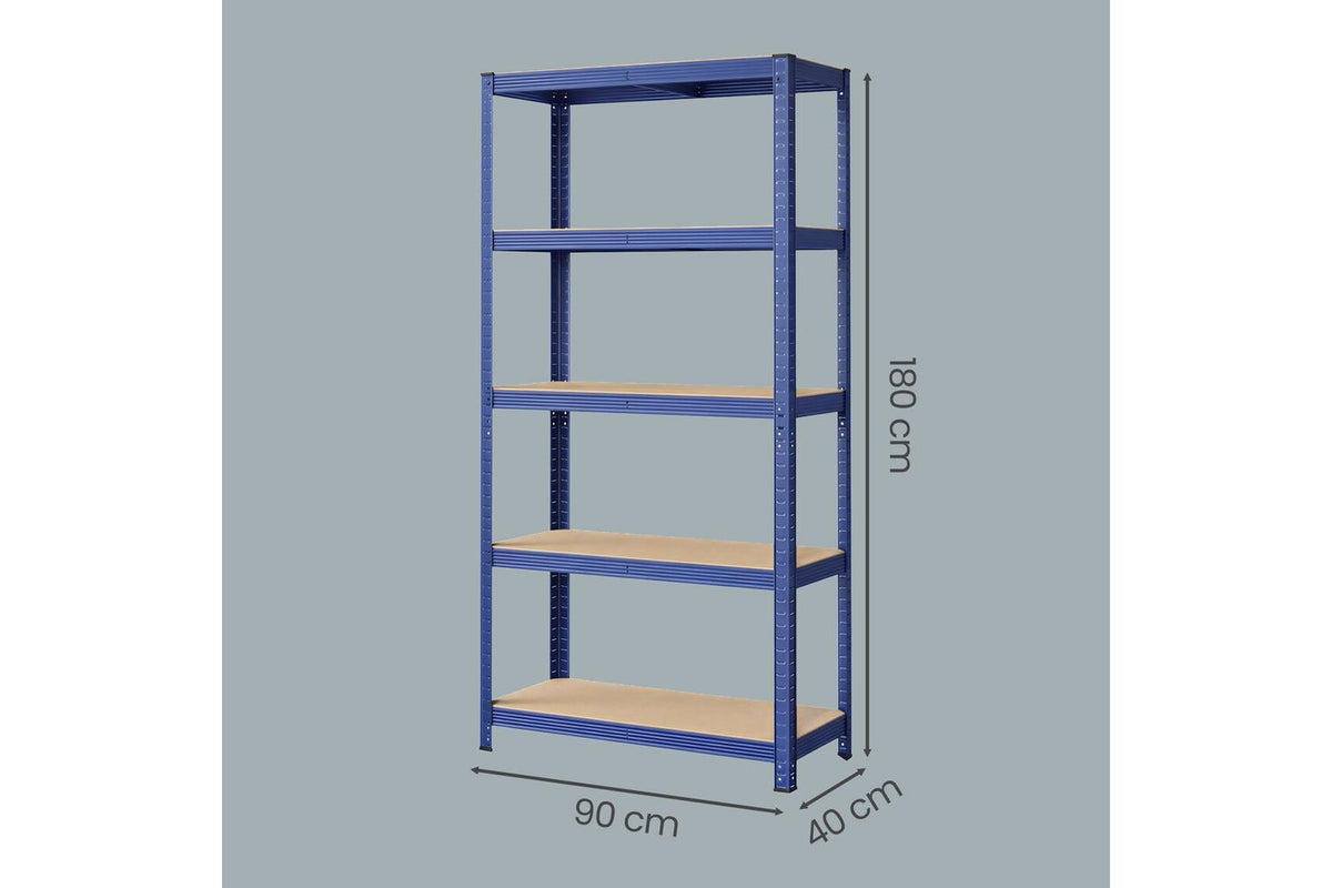 Songmics Shelving | Garage Shelving | Powder-coated Steel & Mdf | 40 X 90 X 180 Cm-3