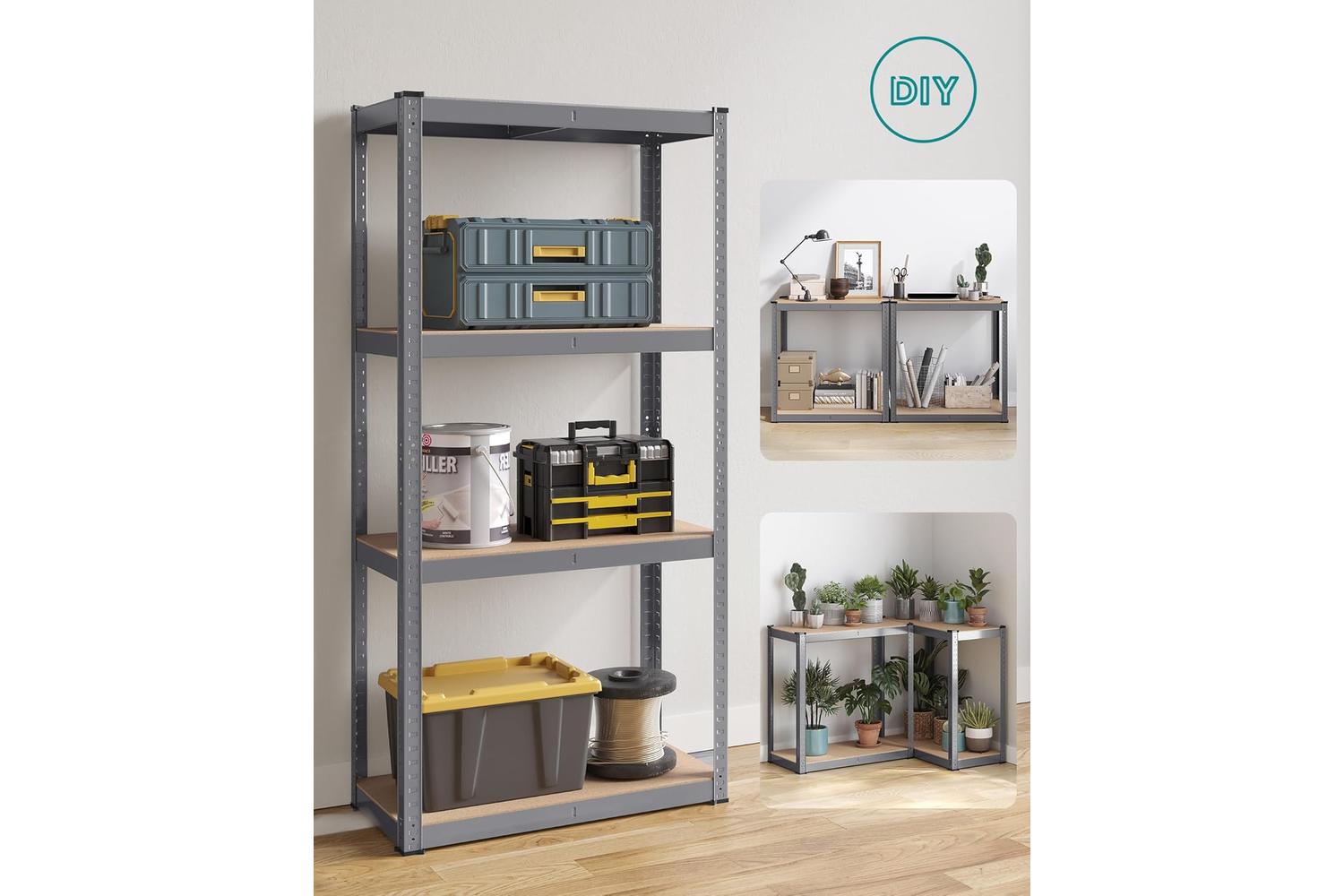 Songmics Shelving Unit | Garage Shelving | Steel & Mdf | 40 X 80 X 160 Cm-2
