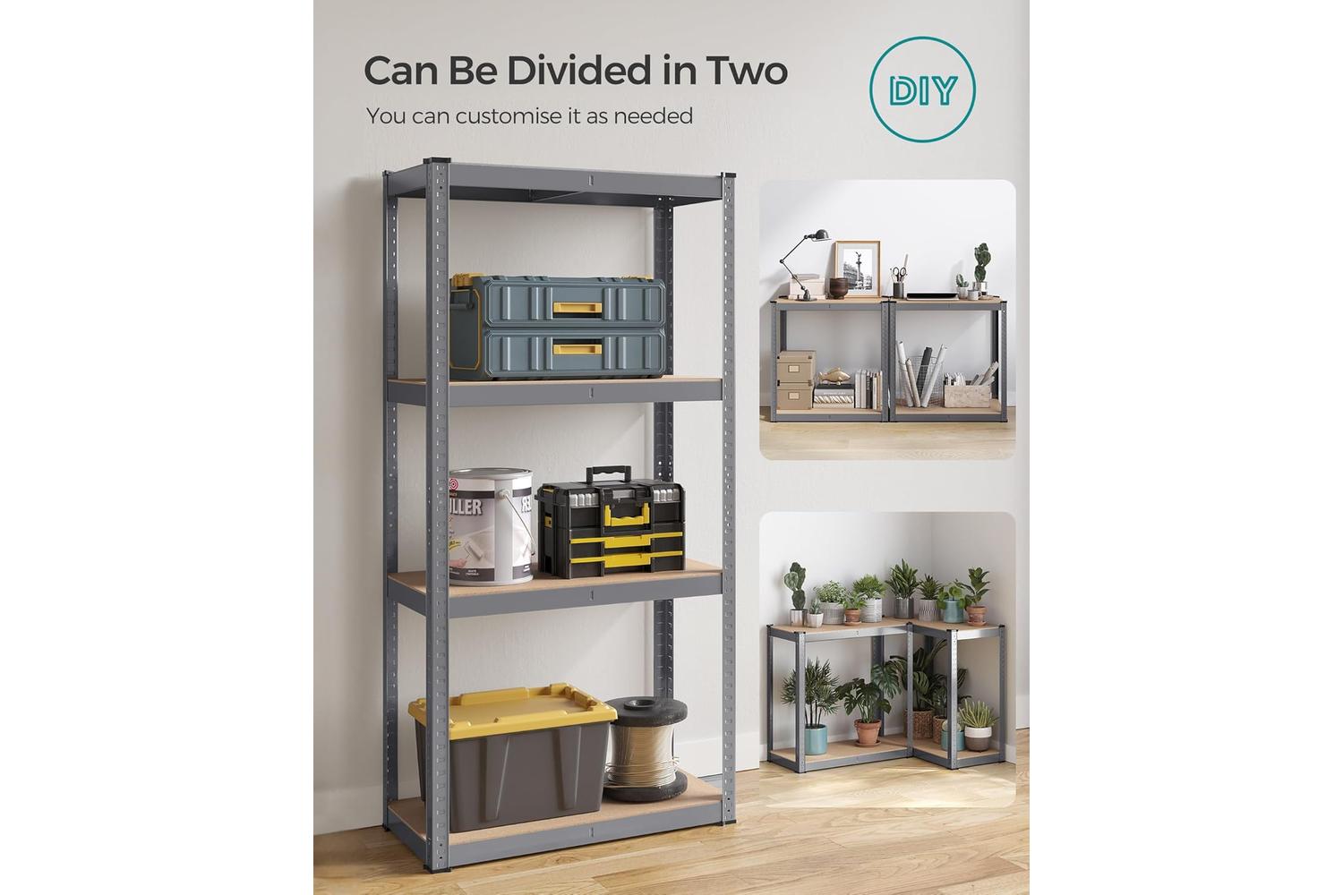 Songmics Shelving Unit | Garage Shelving | Steel & Mdf | 40 X 80 X 160 Cm-8