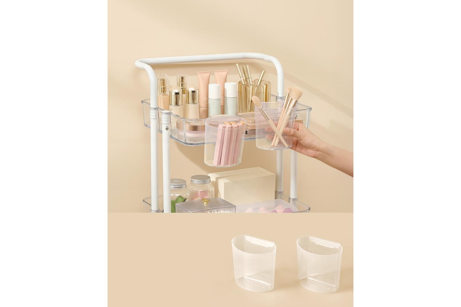 Songmics Storage Cart | Trolley | Plastic And Steel | 3 Tier-6
