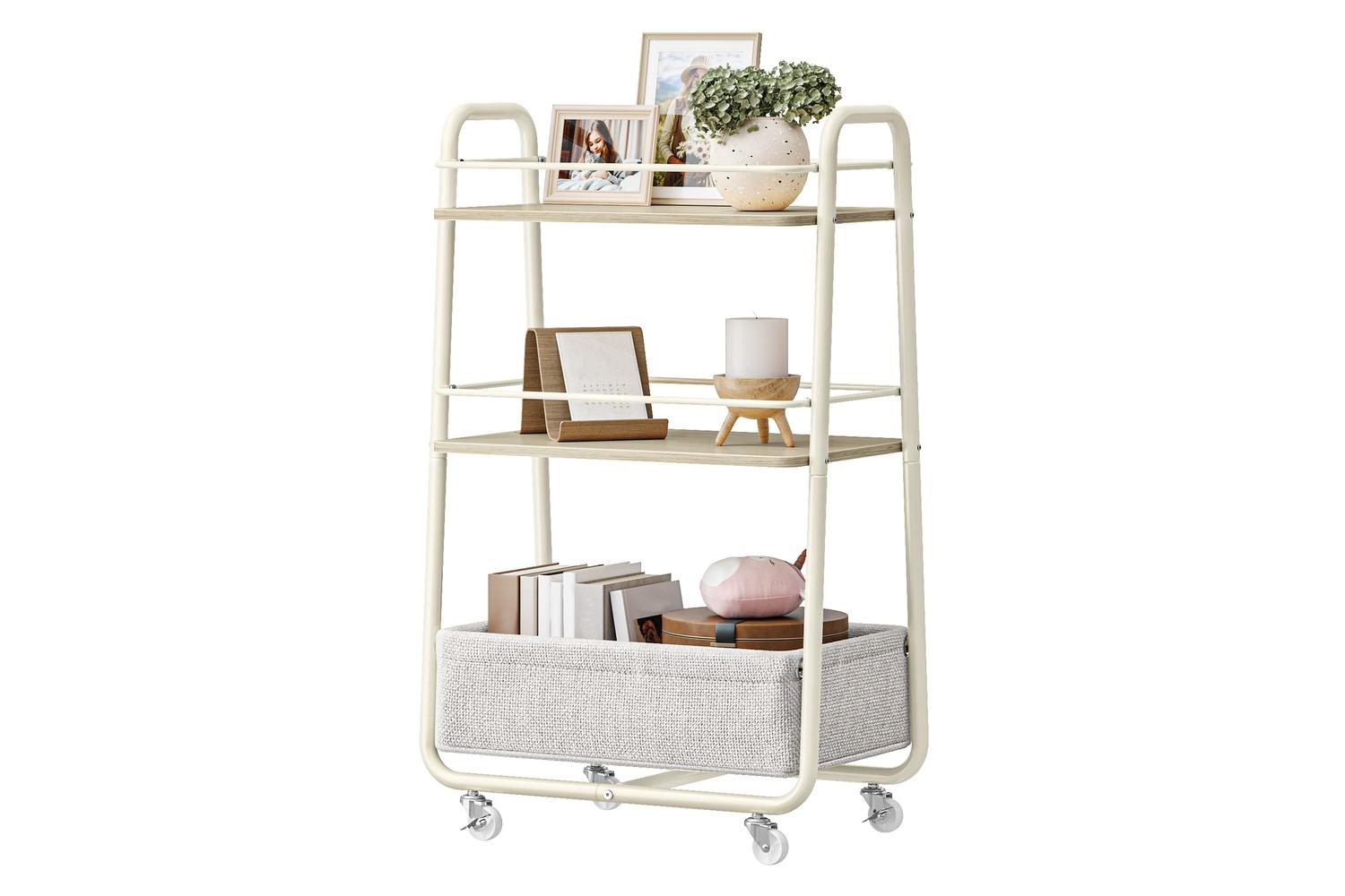 Vasagle Storage Cart | Trolley | Fabric & Steel | 3-tier-2